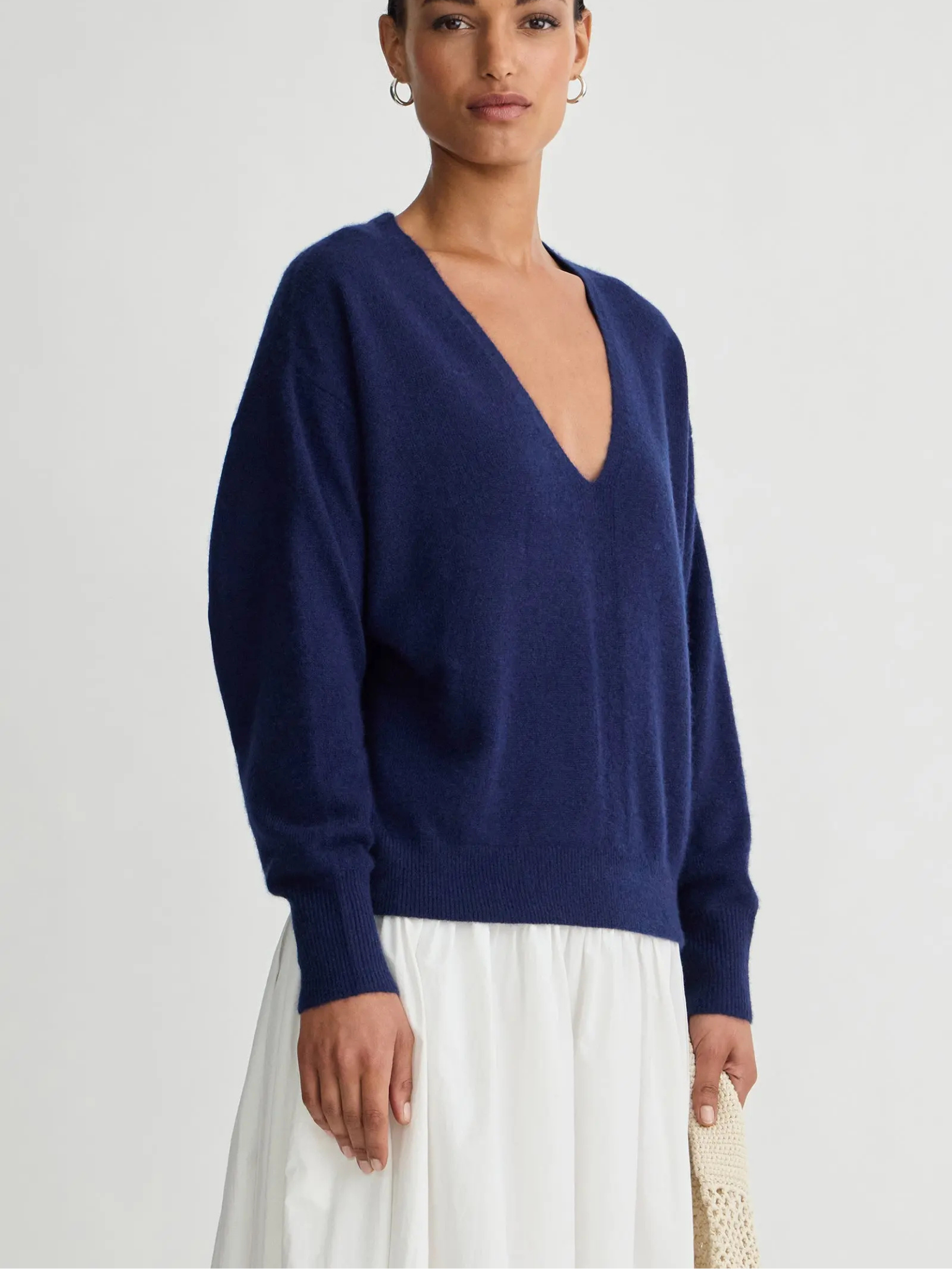 Softest Silk Cashmere V-Neck