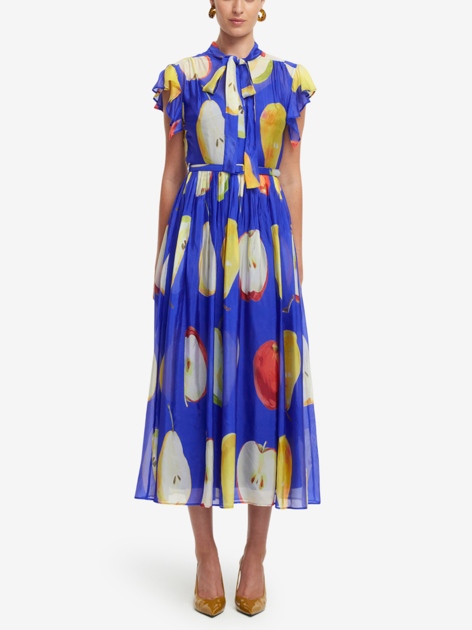 Grace Flutter Sleeve Midi Dress