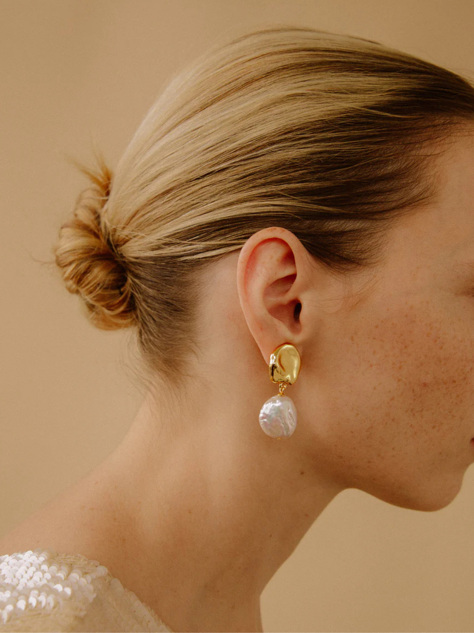 Coin Reflection Earrings (Clip-On)