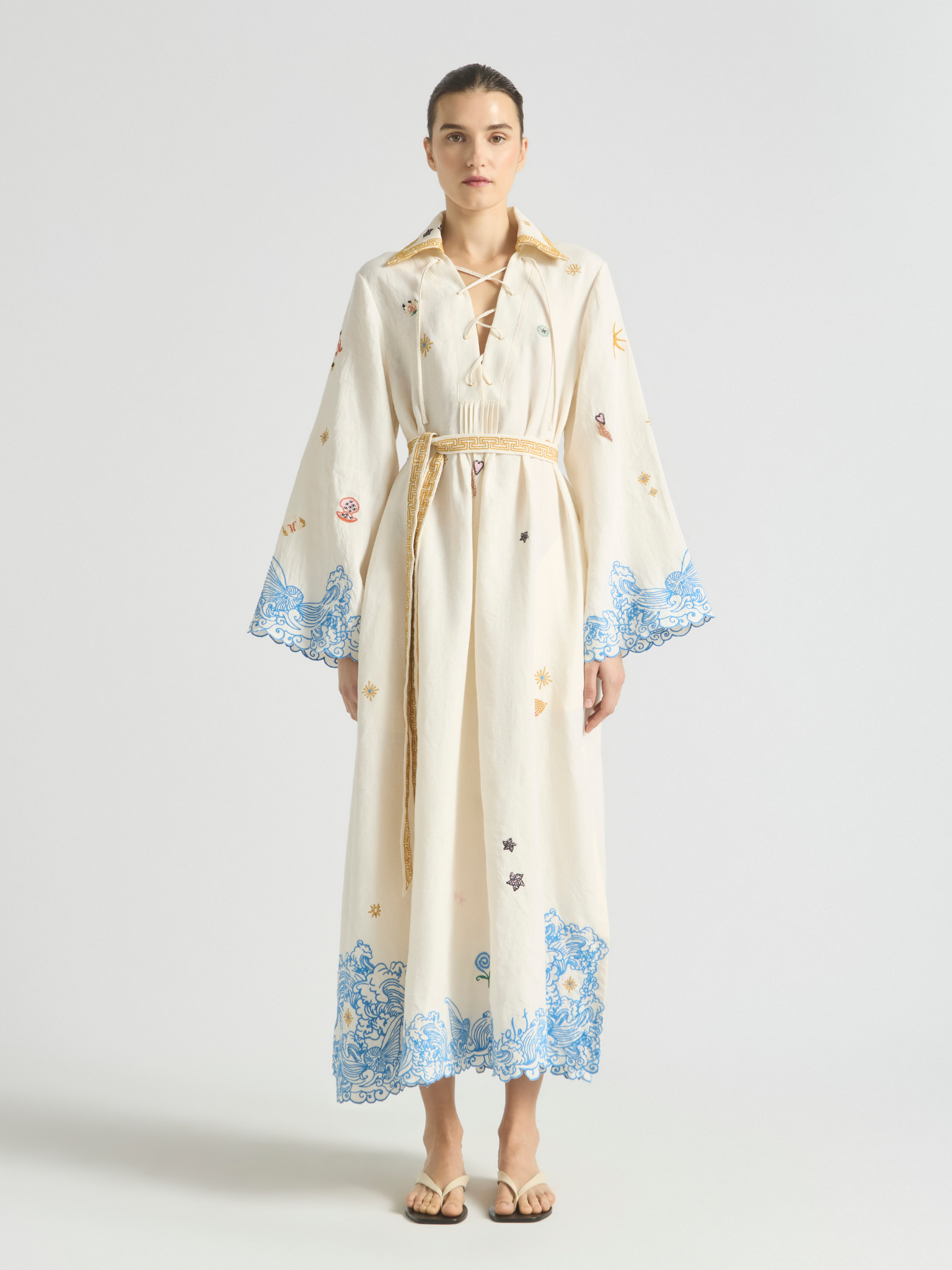 Pipeline Scallop Hem Kaftan