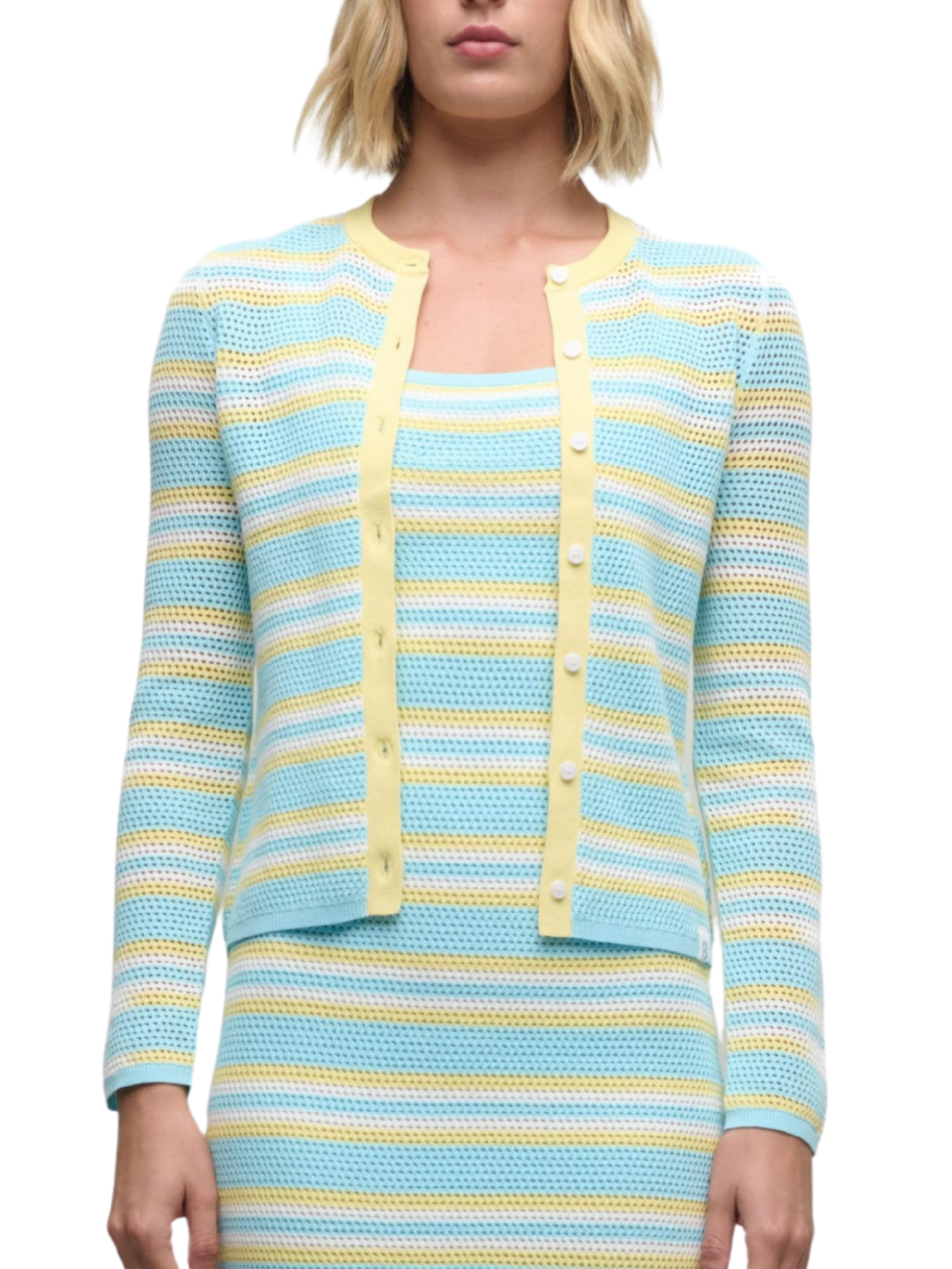 Ruthie Striped Cotton Cardigan