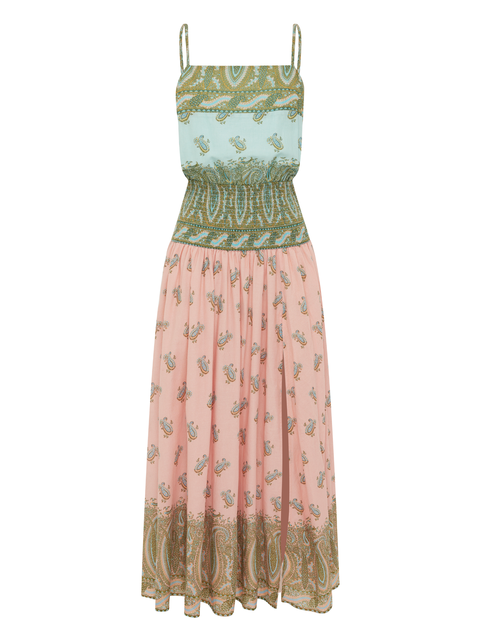 Lucent Drop Waist Maxi Dress