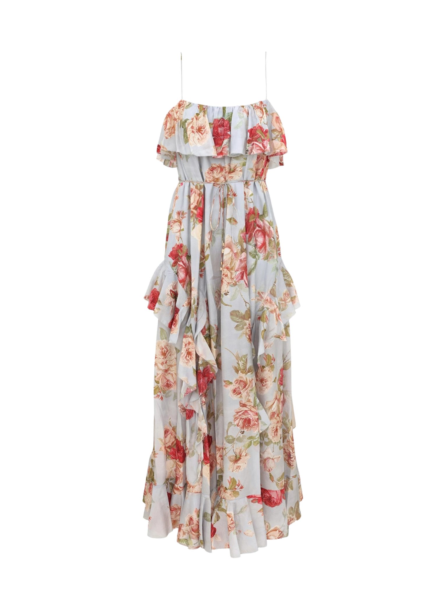 Roselight Frill Maxi Dress