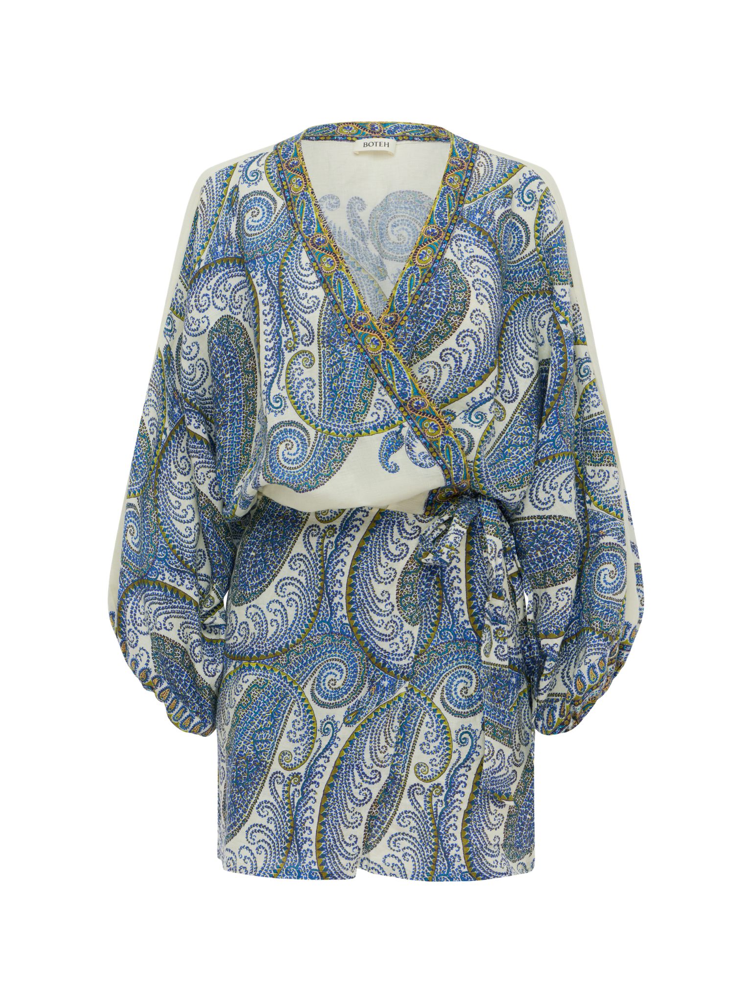 Arcadia Paisley Mini Robe Dress