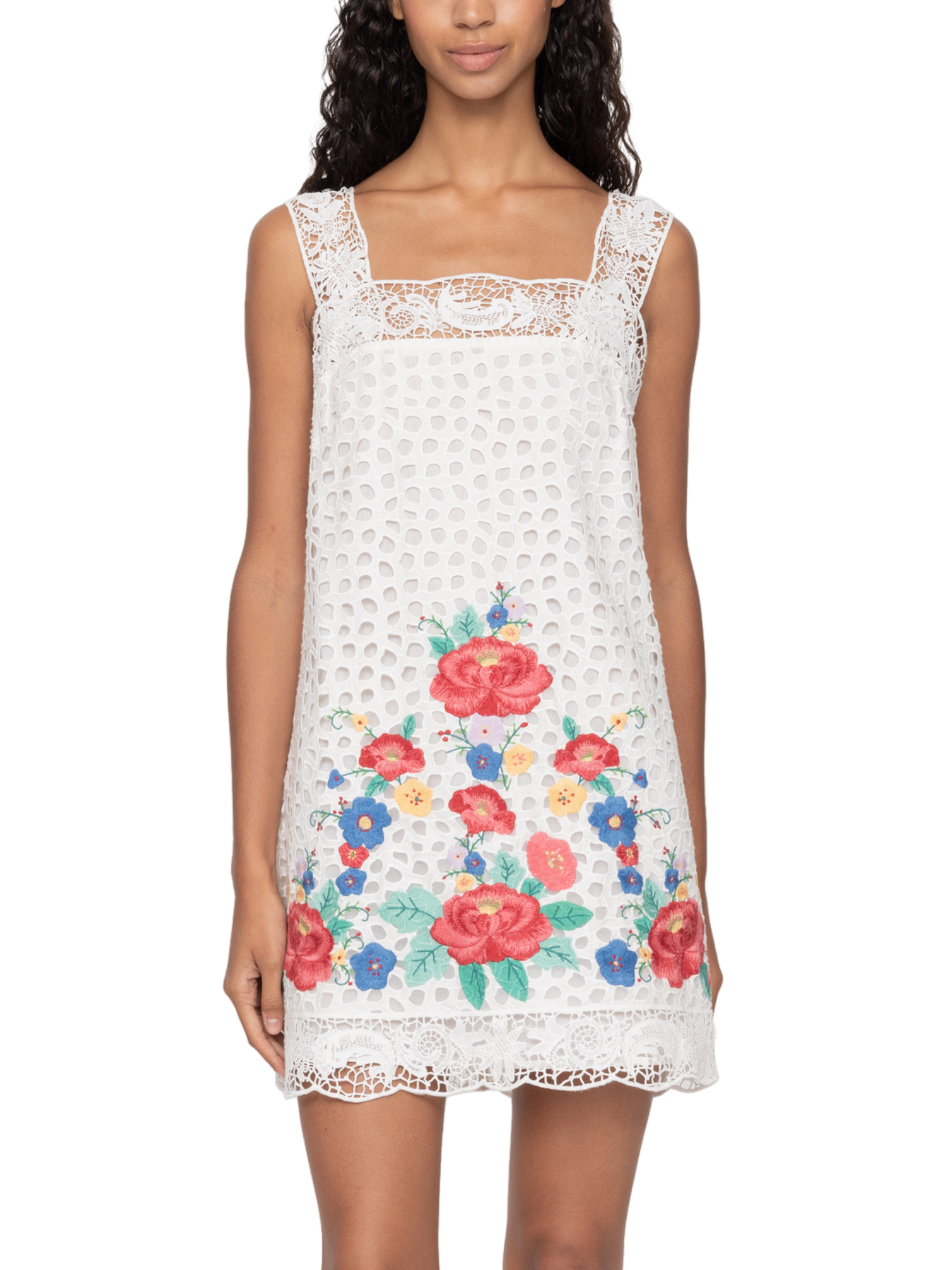 Astrid Embroidery Tank Dress