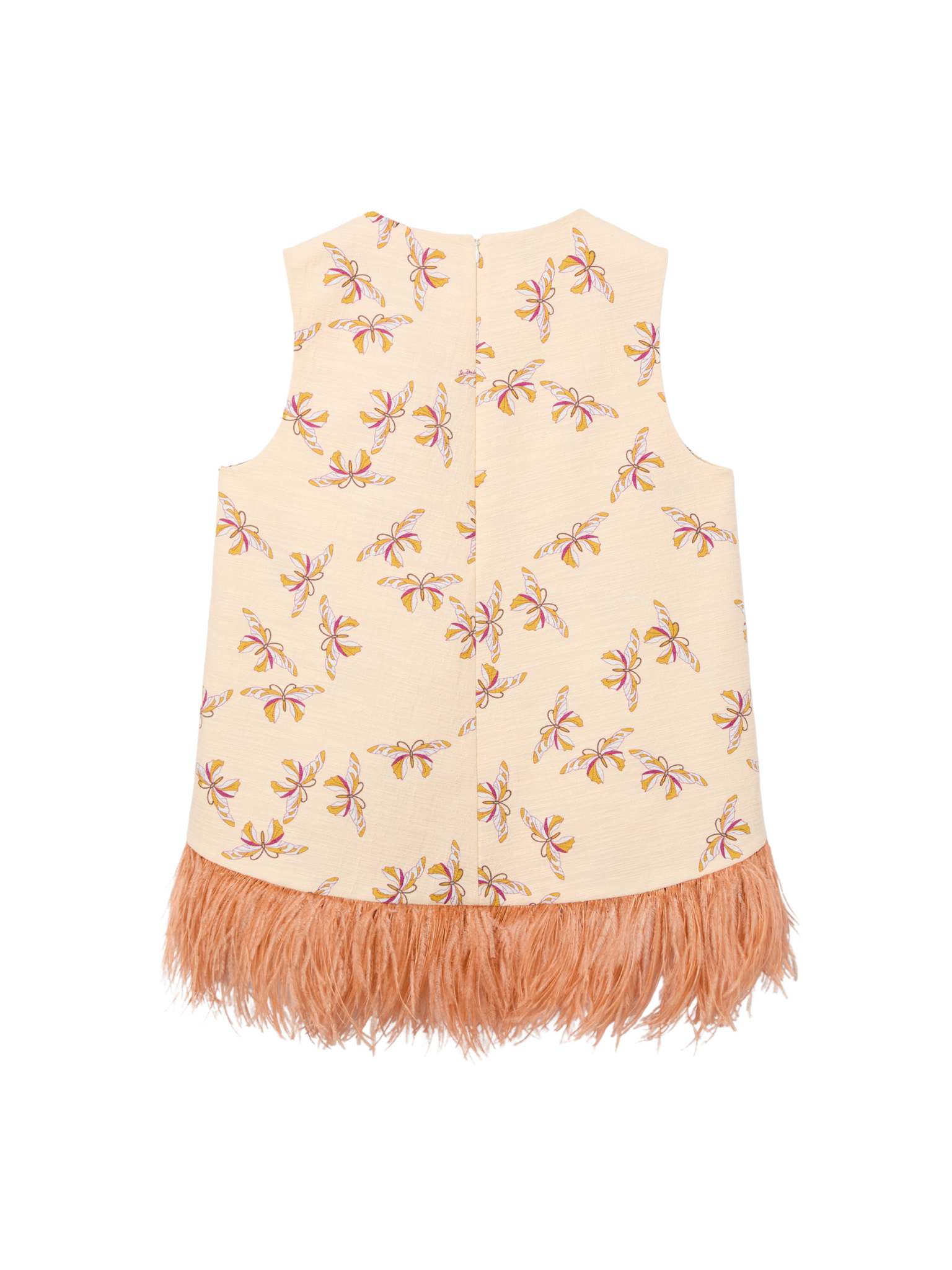 La Scala Top with Feathers