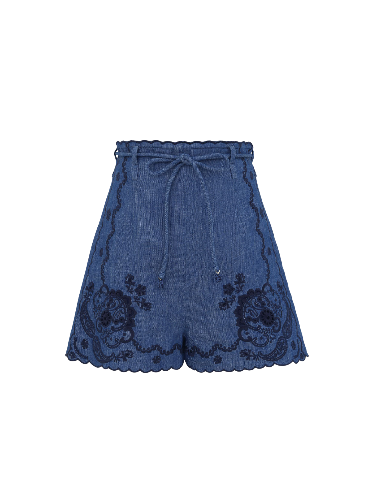 Aster Embroidered Denim Short