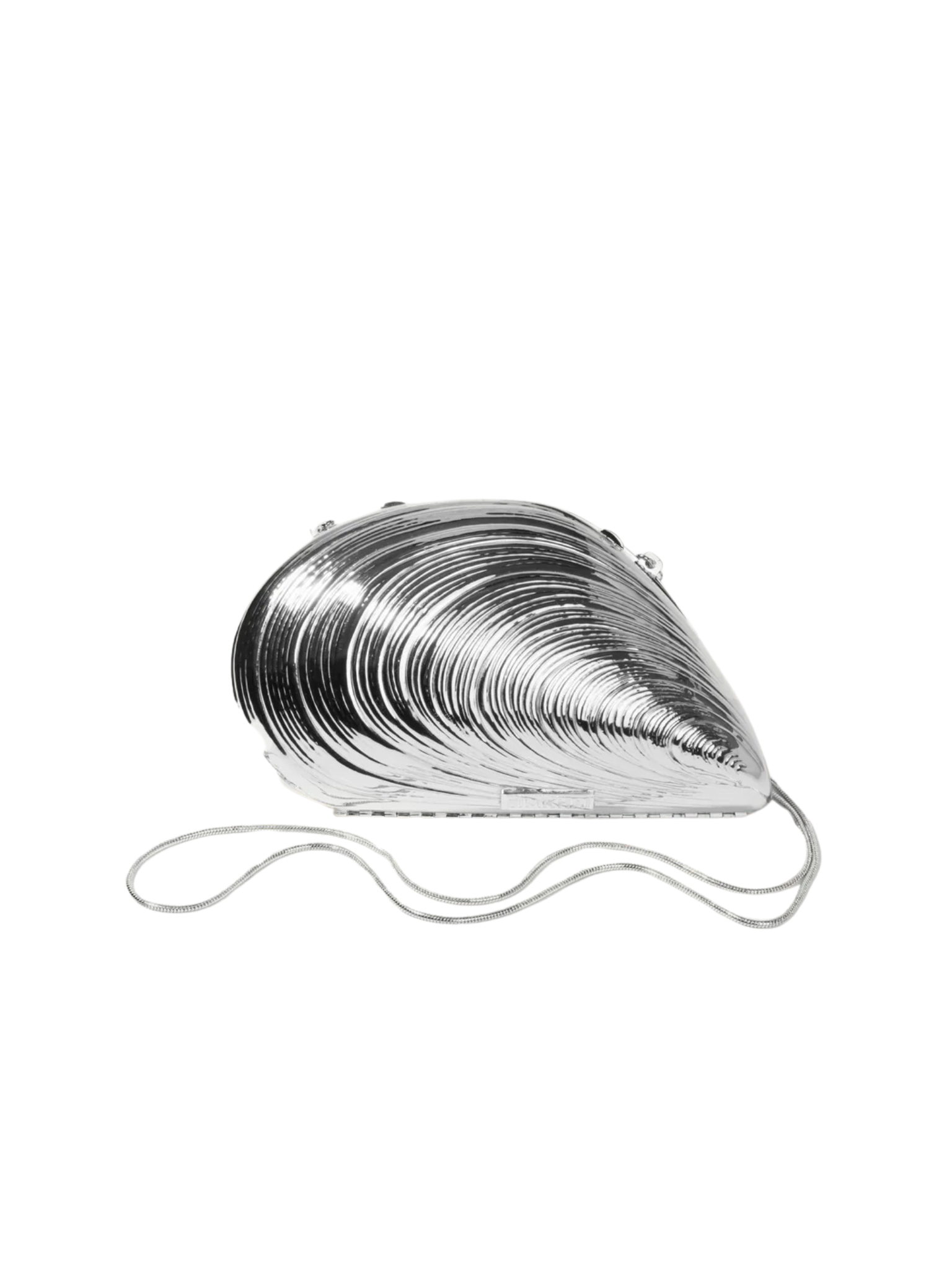 Bridget Metal Oyster Shell Clutch