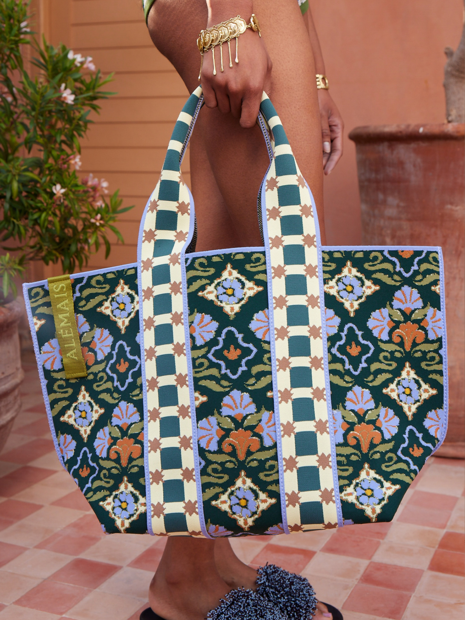 Cece Jacquard Maxi Tote