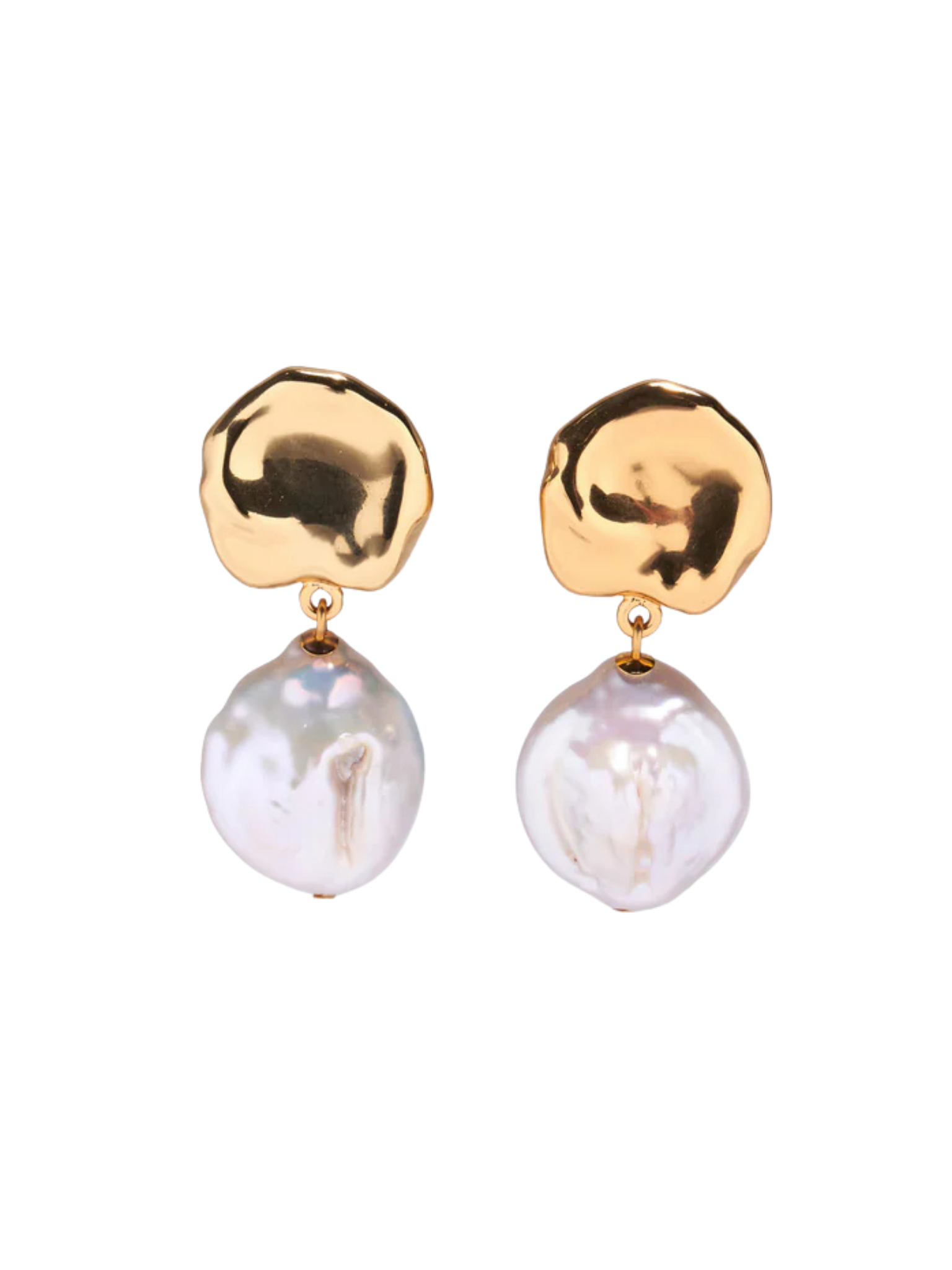 Coin Reflection Earrings (Clip-On)