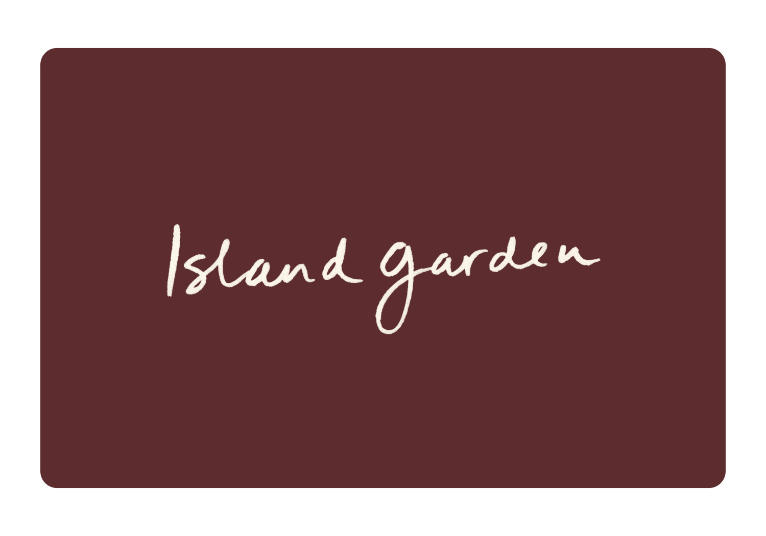 Island Garden Gift Card