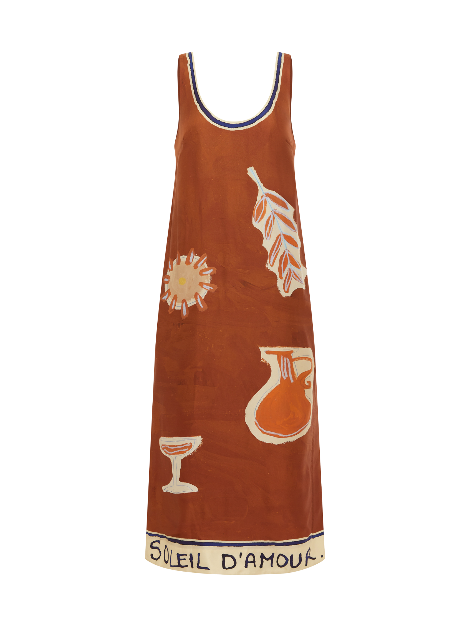 Soleil D'amour Silk Midi Dress