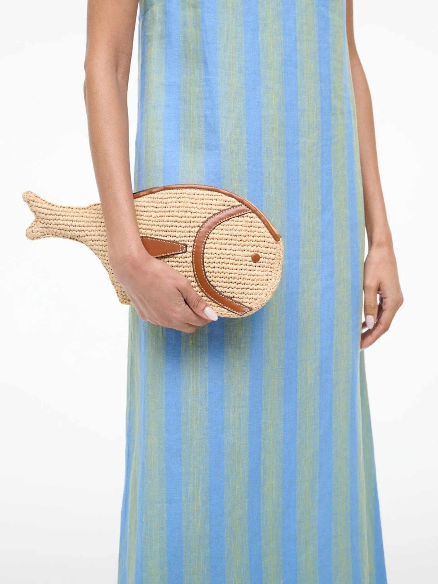 Pesce Raffia Clutch
