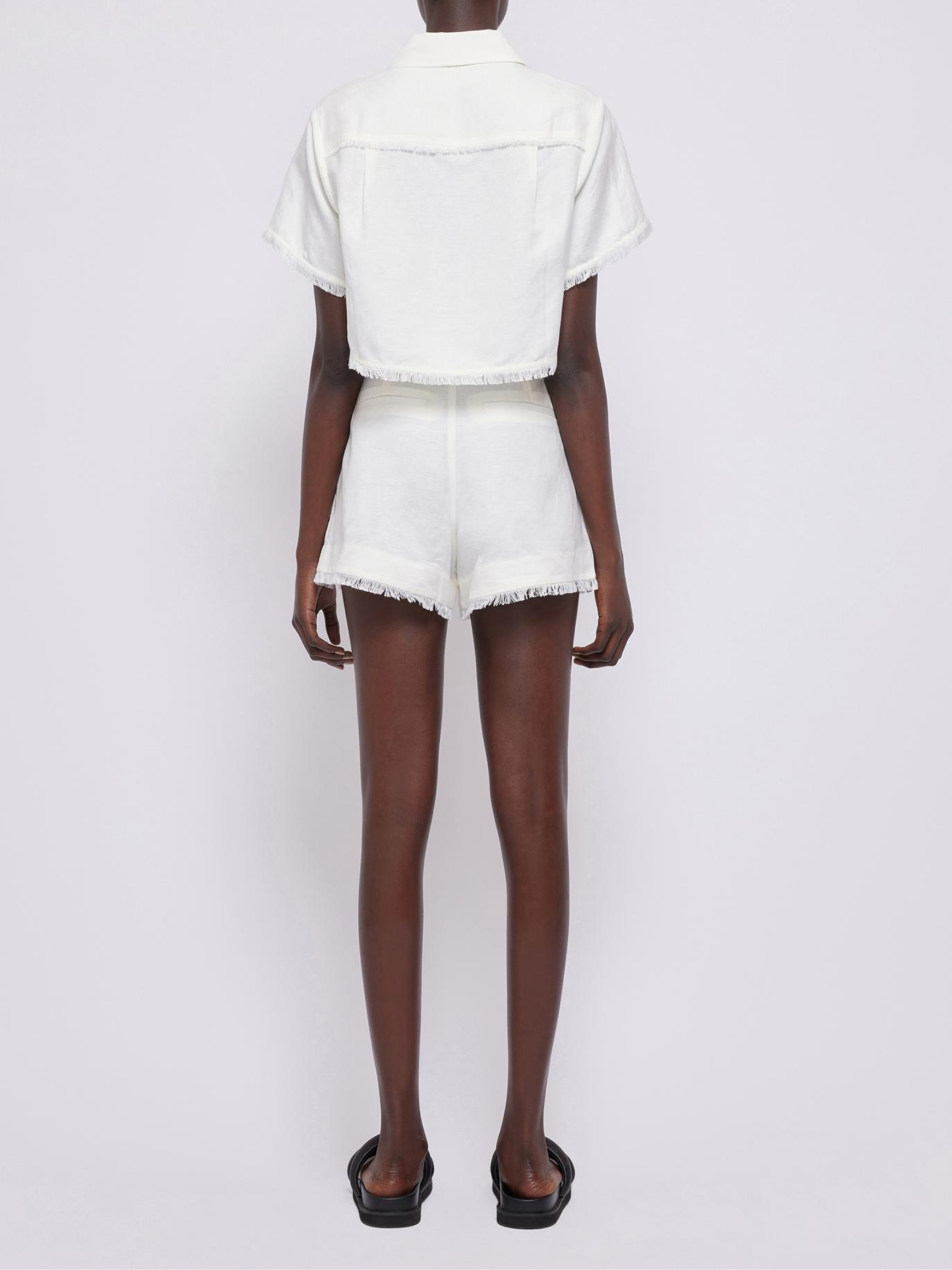 Solange Short Sleeve Cropped Shirt