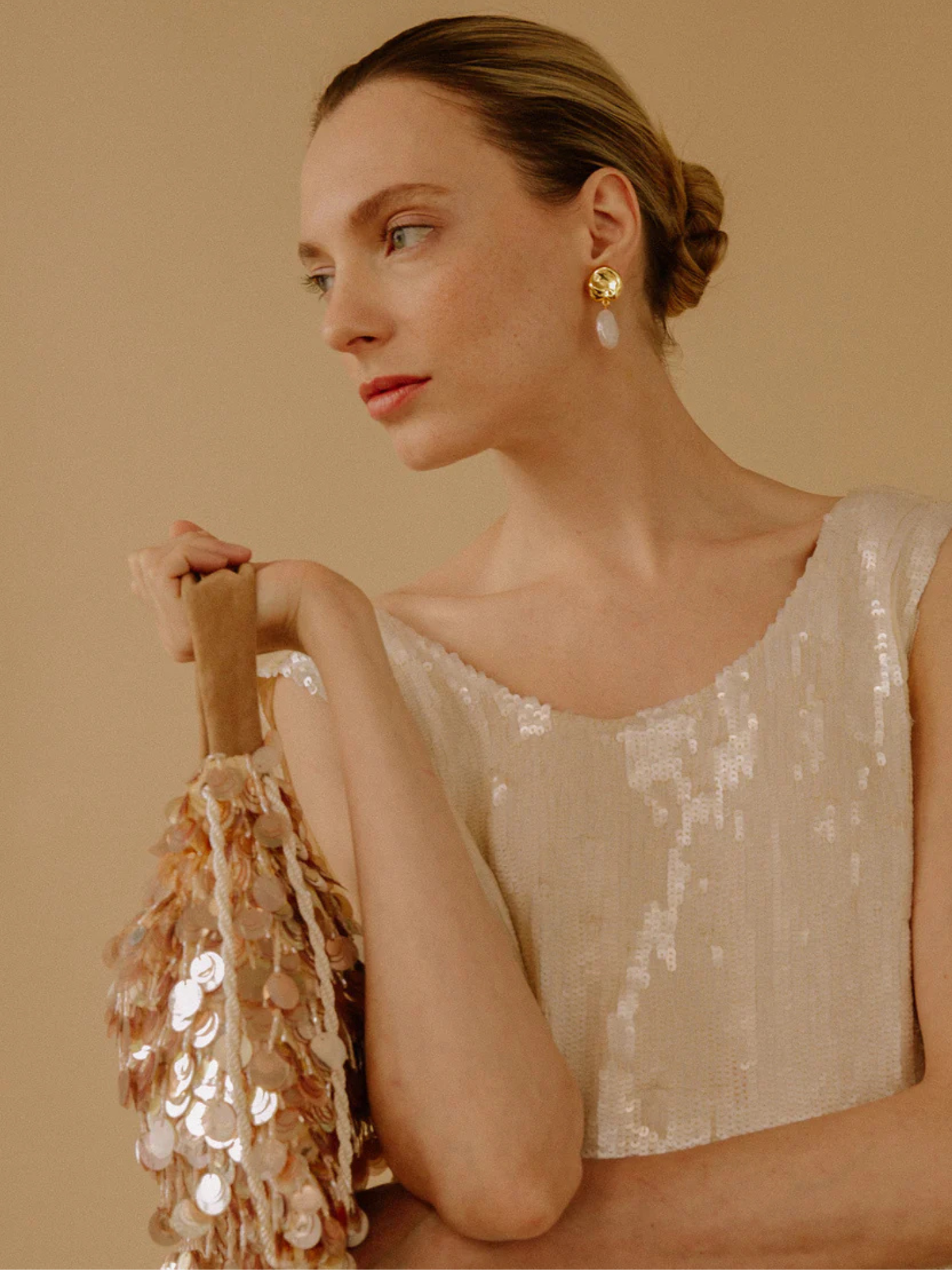 Coin Reflection Earrings (Clip-On)