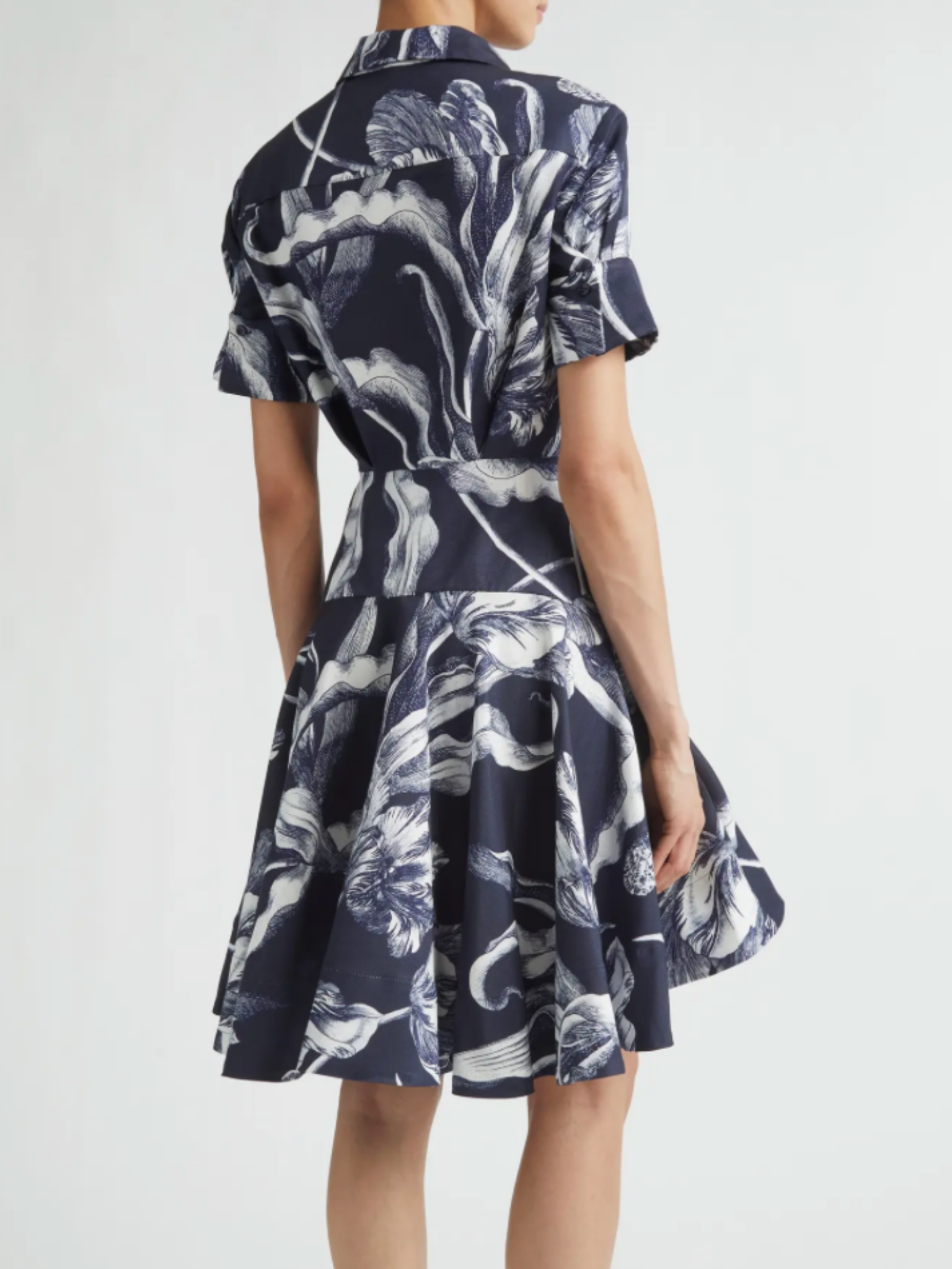 Short Sleeve Mini Shirt Dress