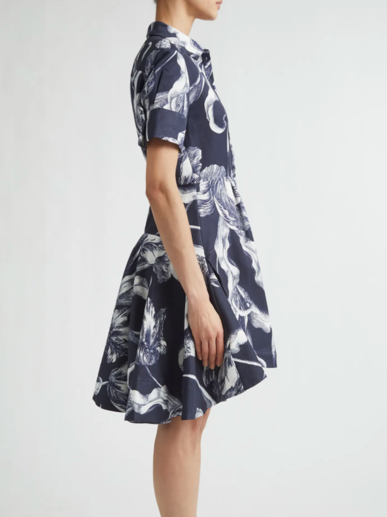 Short Sleeve Mini Shirt Dress
