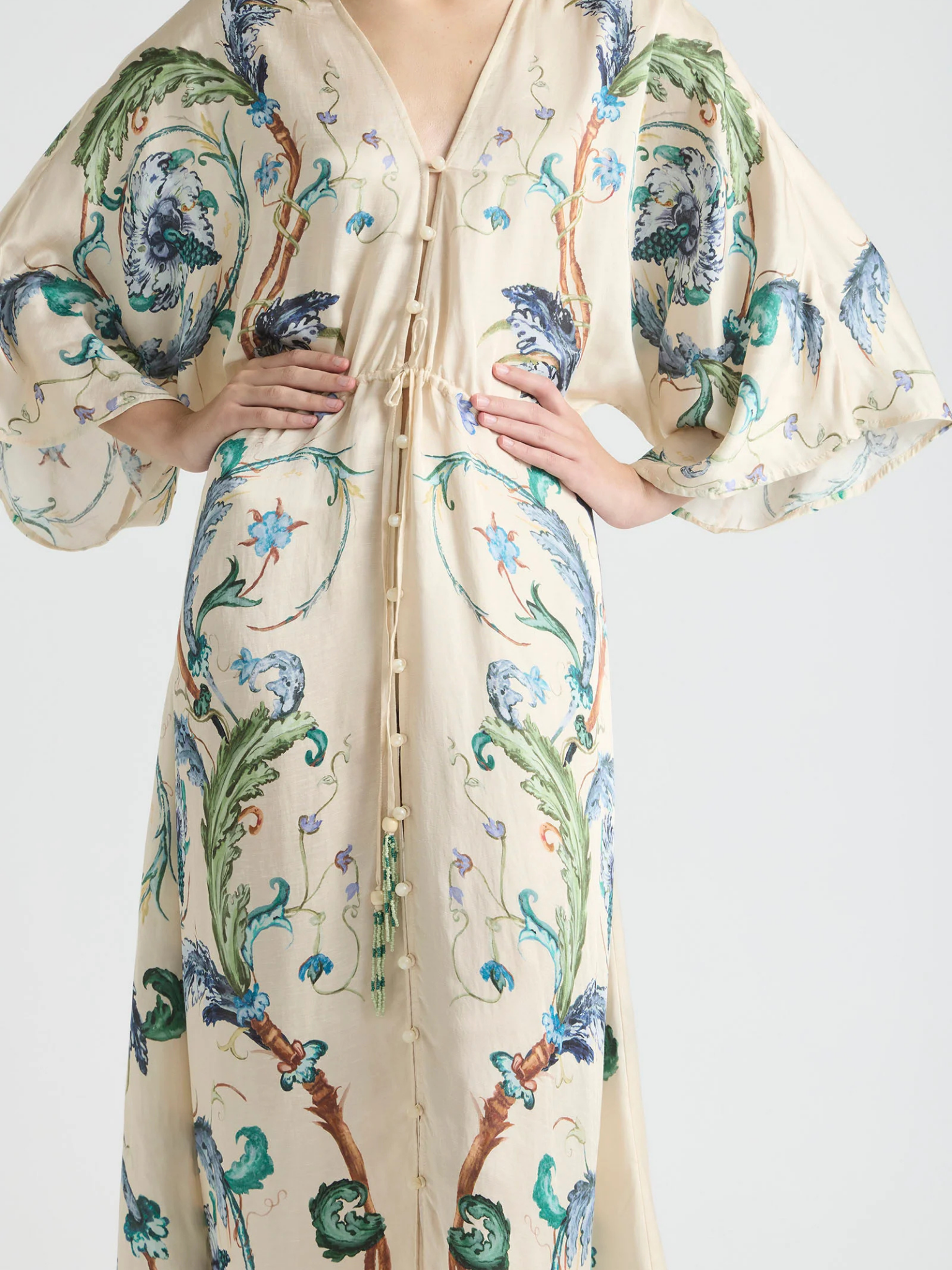 Le Bon Bon Drawstring Waist Kaftan