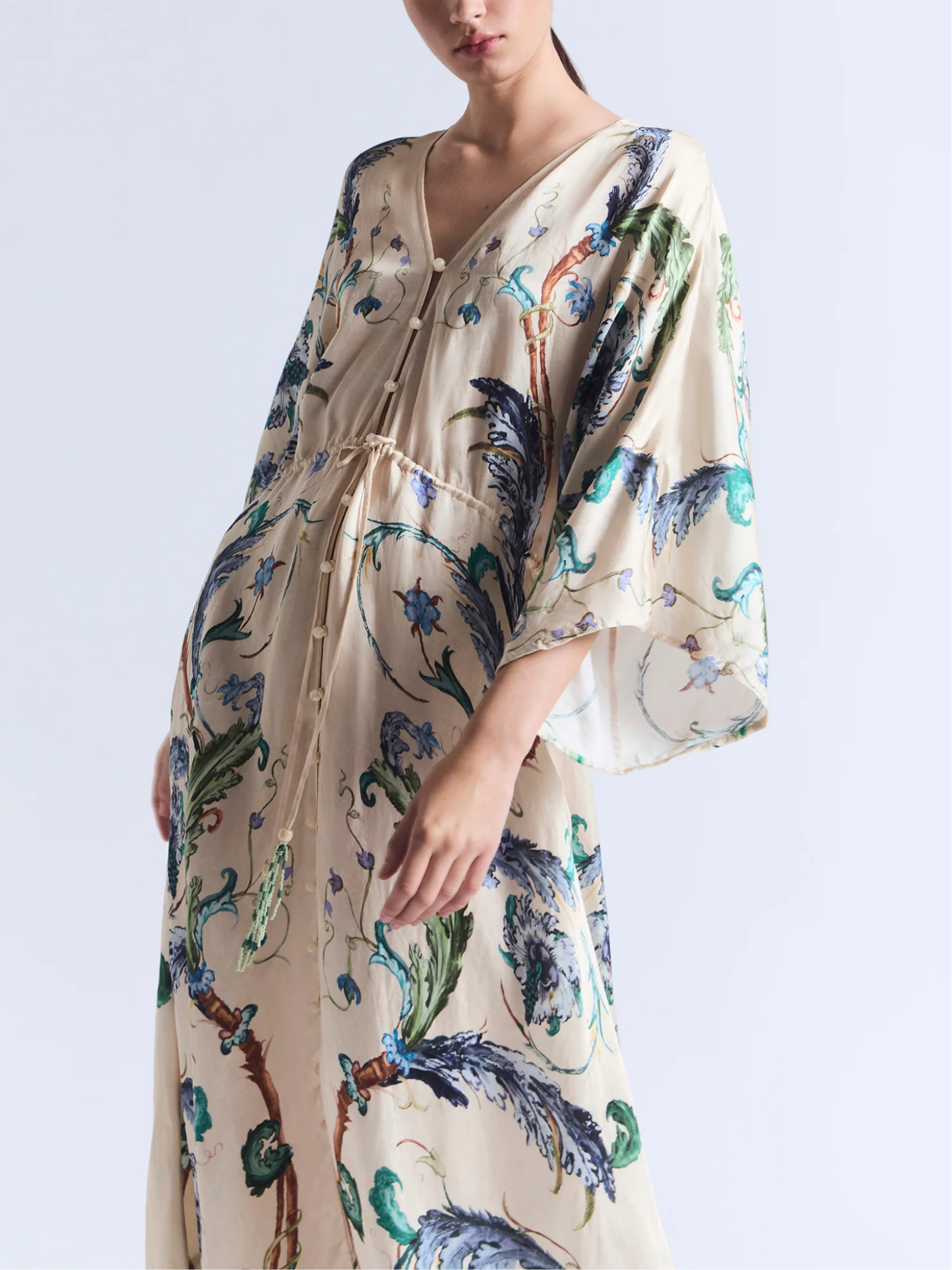 Le Bon Bon Drawstring Waist Kaftan
