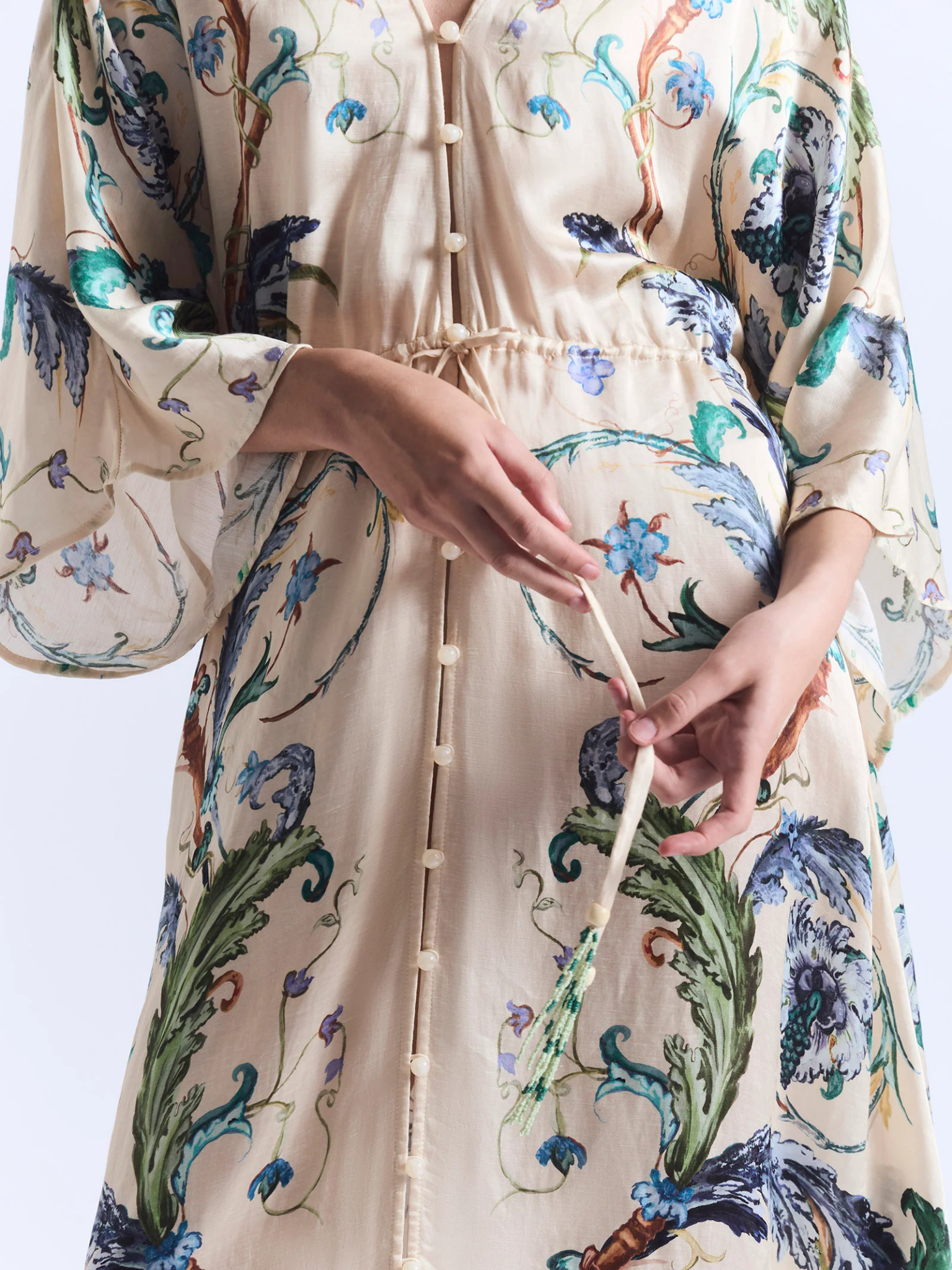 Le Bon Bon Drawstring Waist Kaftan