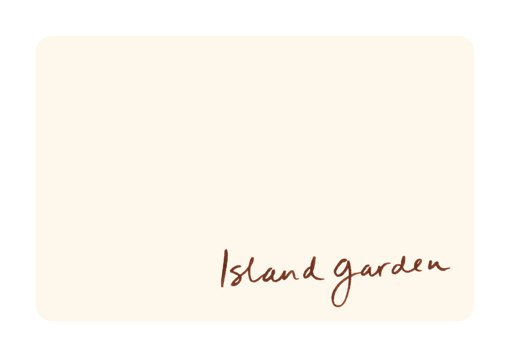 Island Garden Gift Card