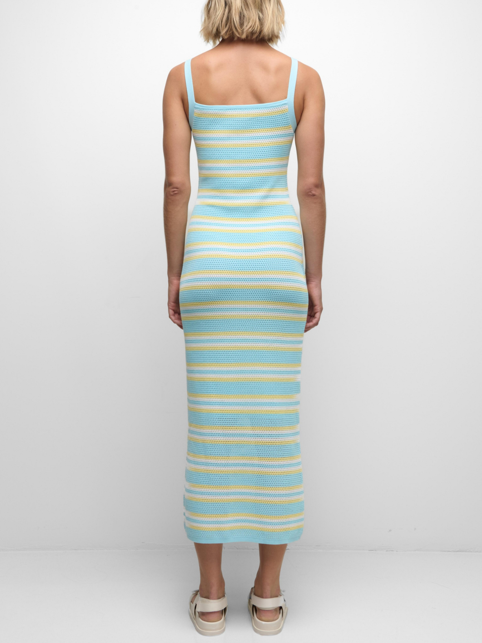 Connelly Striped Cotton Midi Dress
