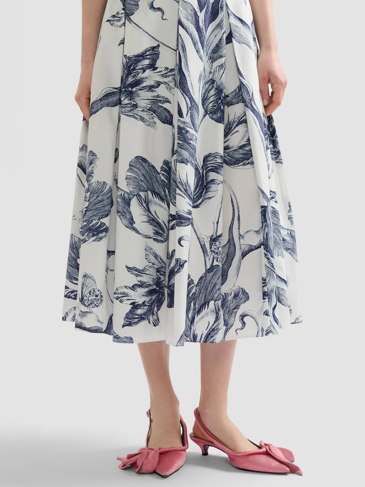 Pleated Midi Skirt