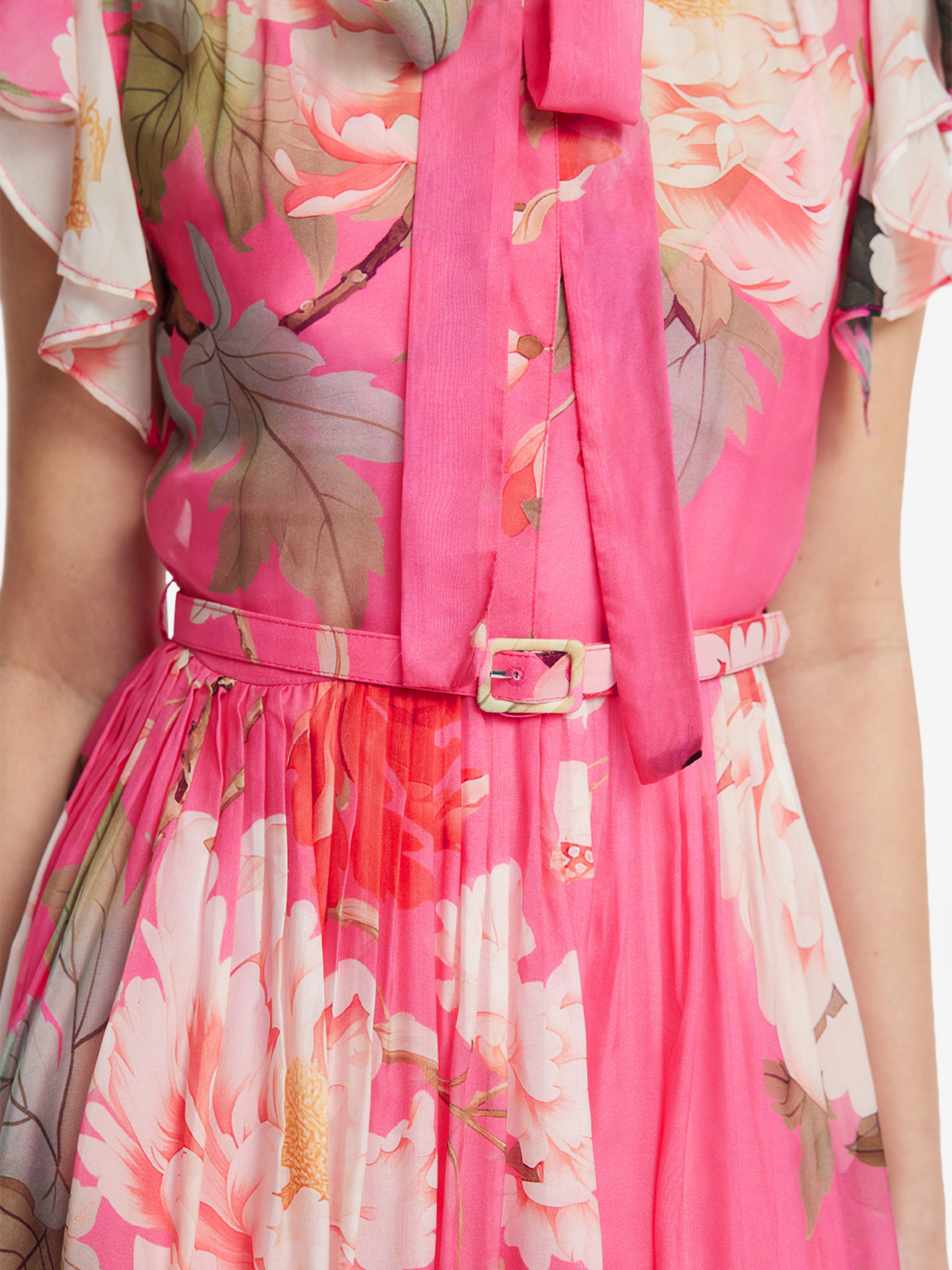 Grace Flutter Sleeve Midi Dress