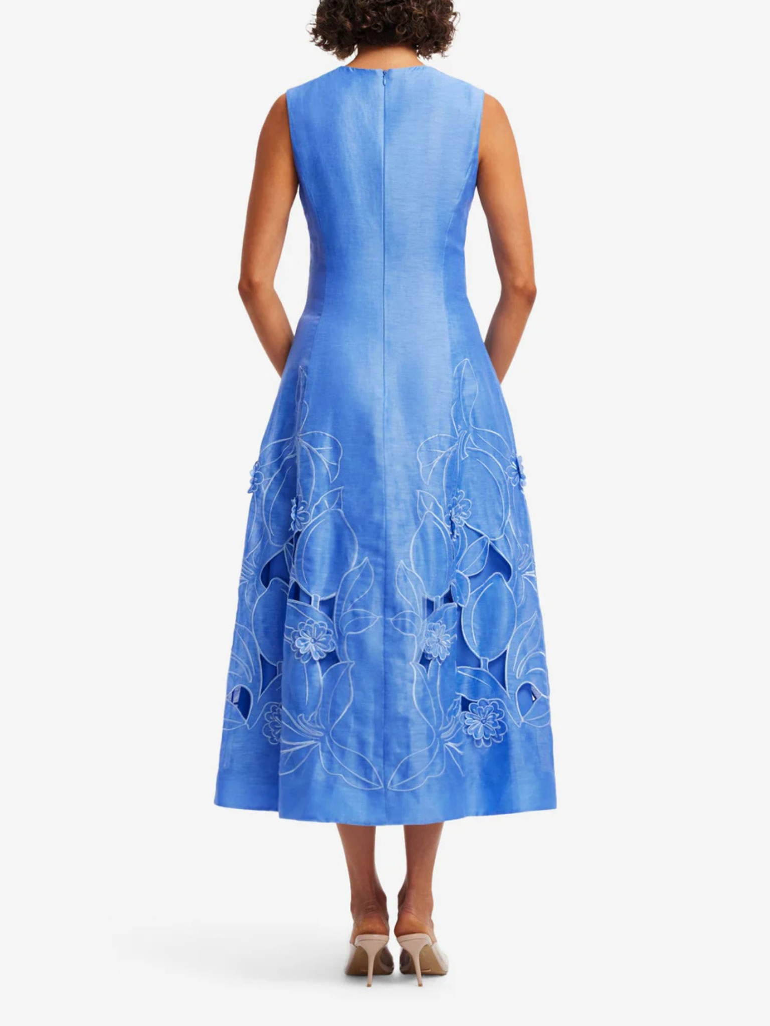 Cleo Applique Sleeveless Midi Dress