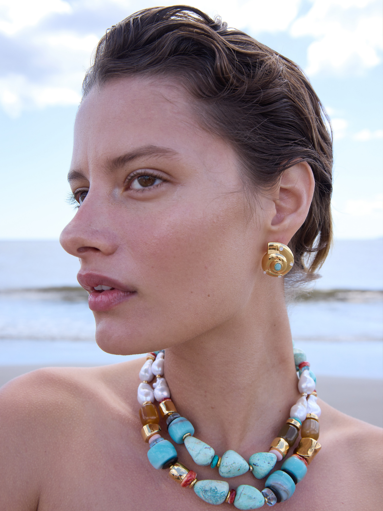Nautilus Stud Earrings
