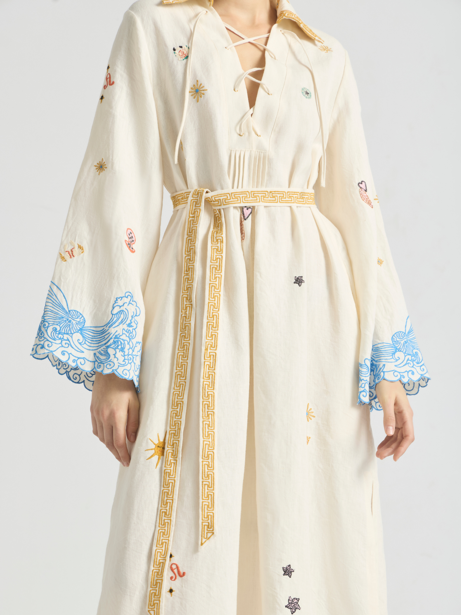 Pipeline Scallop Hem Kaftan