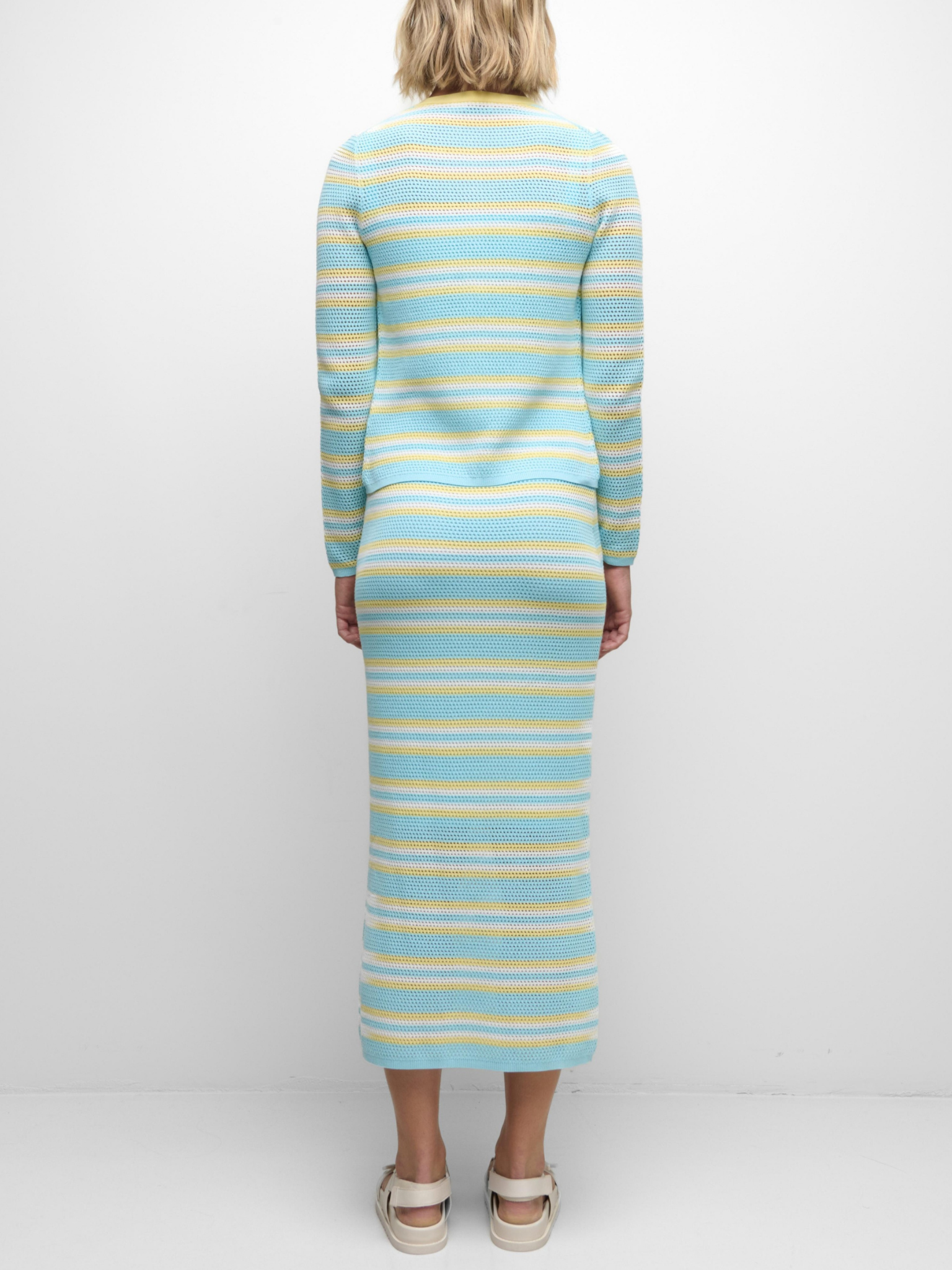 Ruthie Striped Cotton Cardigan