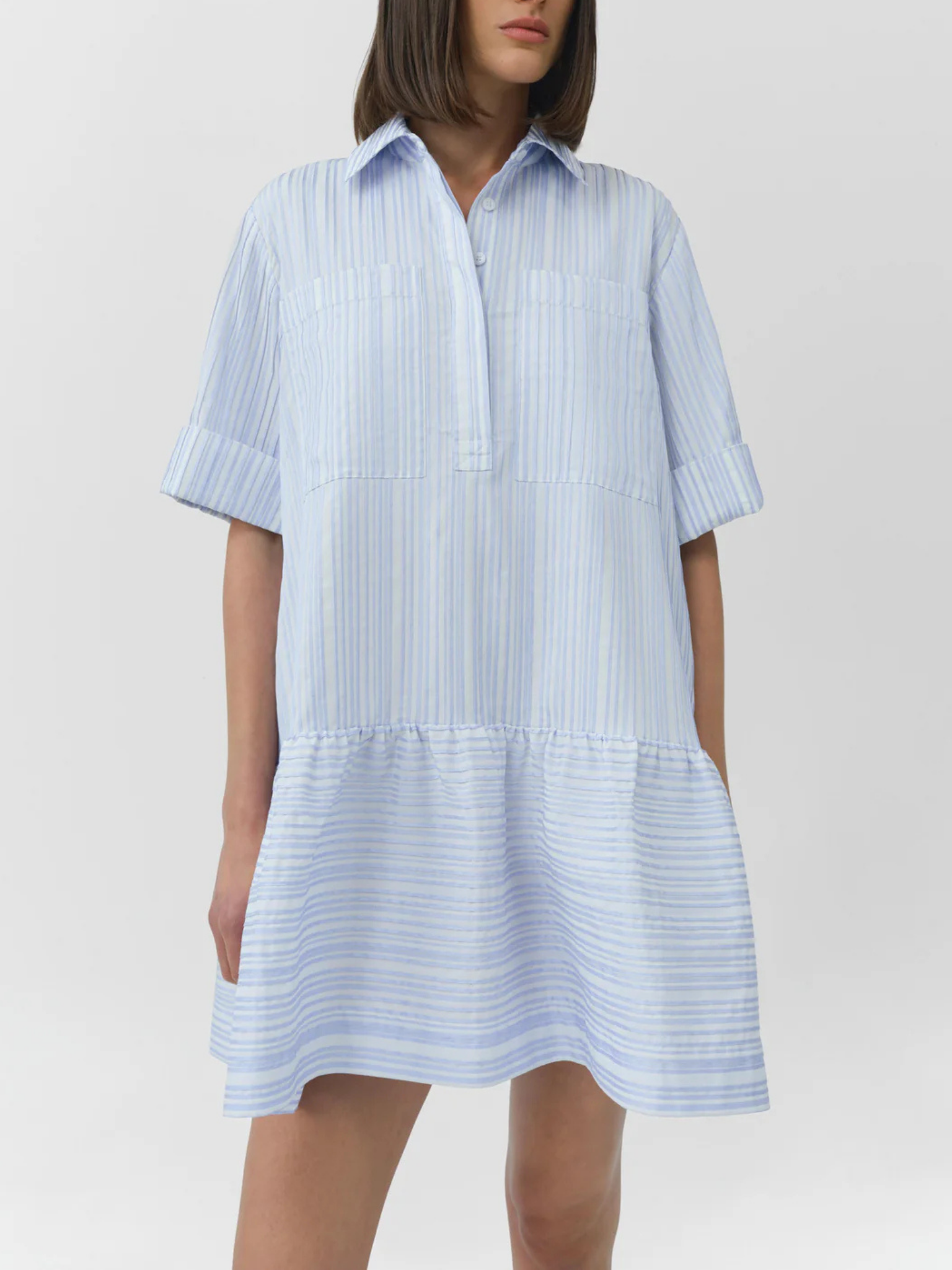 Cris Short Sleeve Shirt Dress