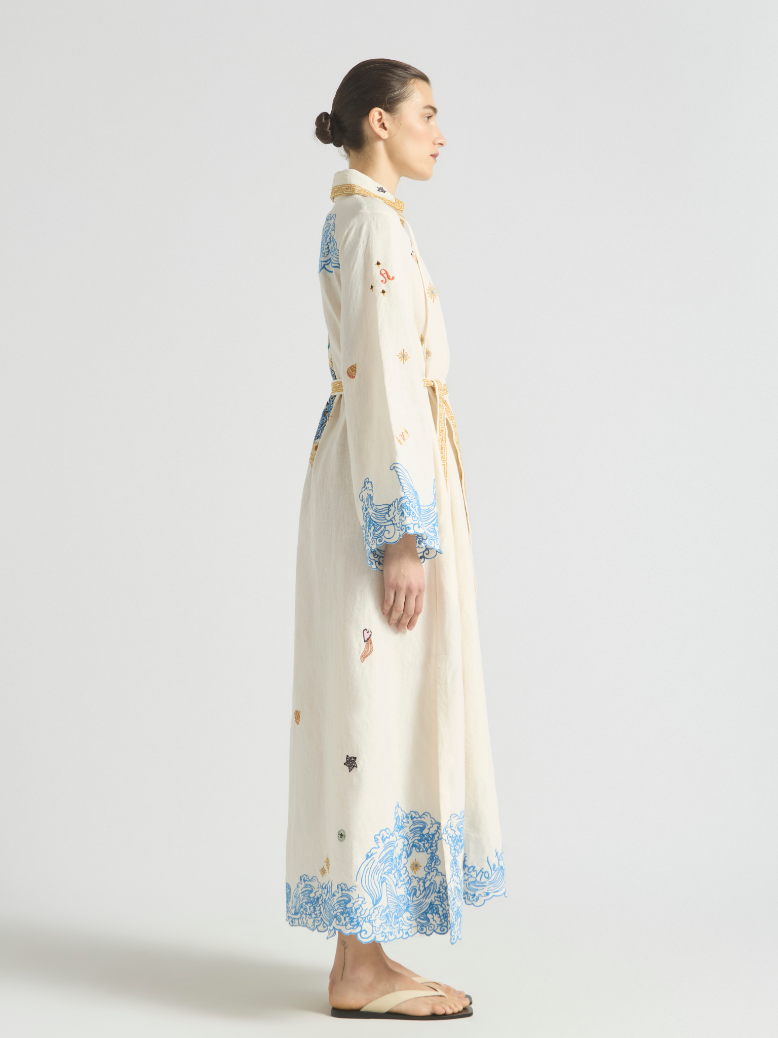 Pipeline Scallop Hem Kaftan