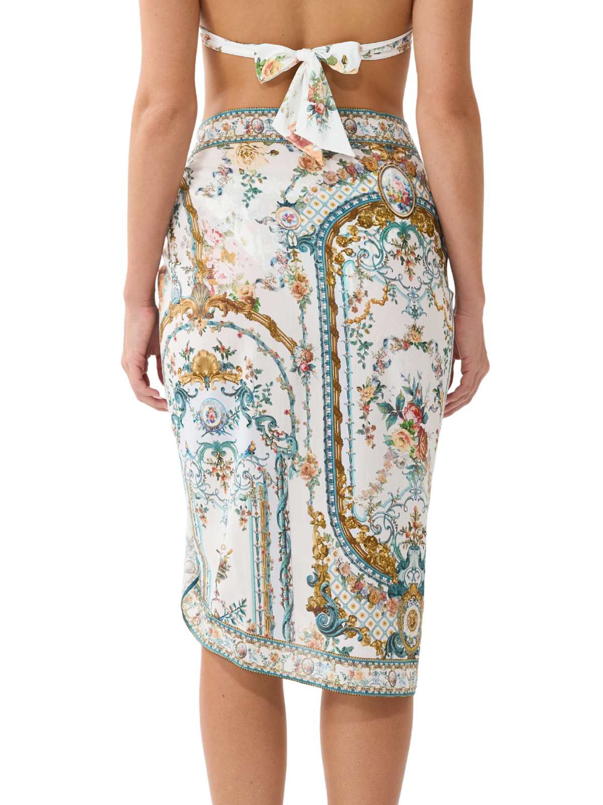 Woven Short Sarong with Tassels