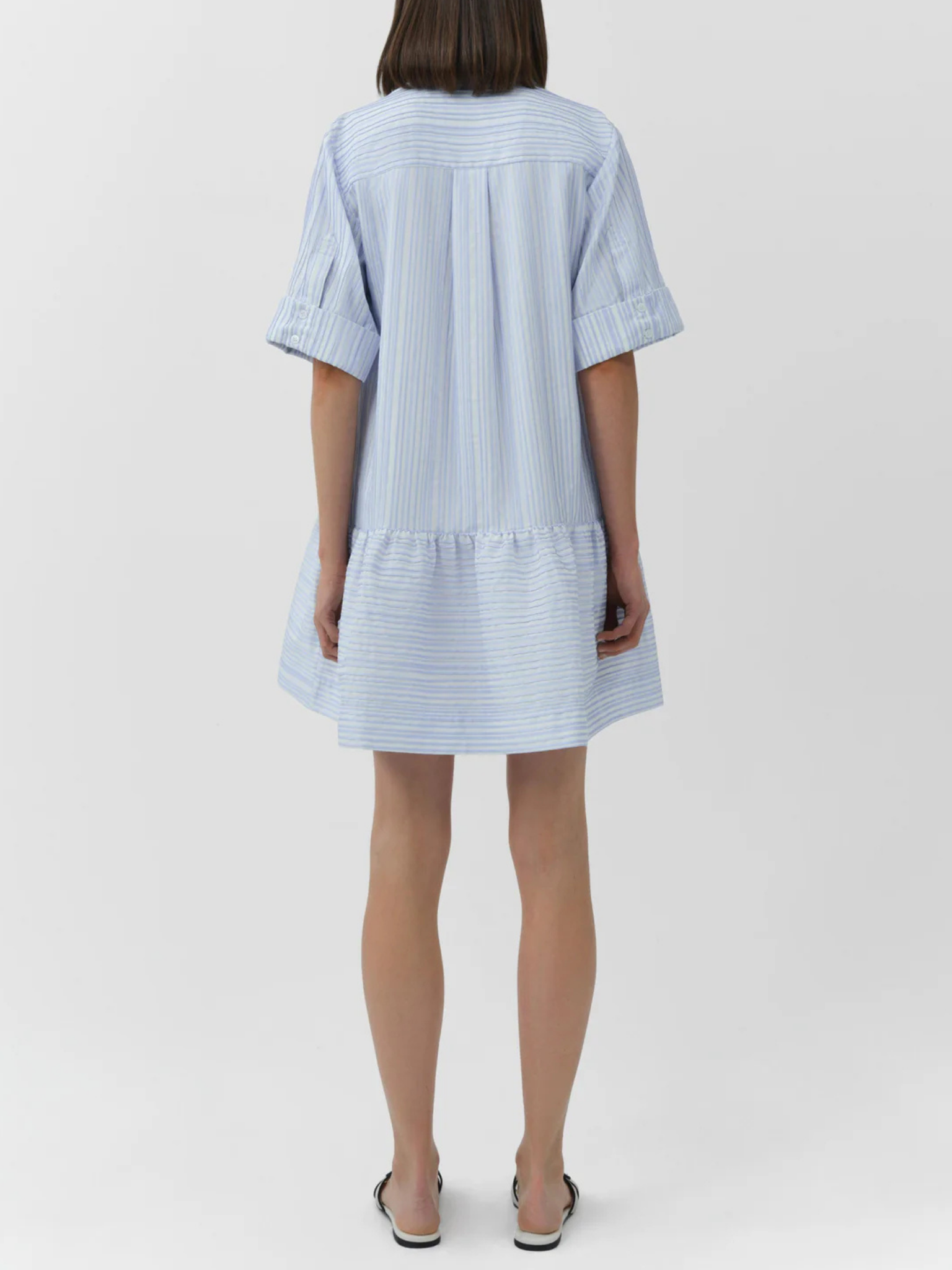 Cris Short Sleeve Shirt Dress