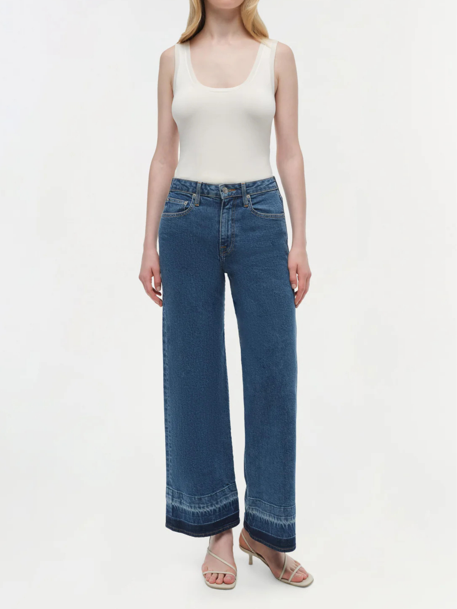 Jude High Rise Crop Wide Leg Denim