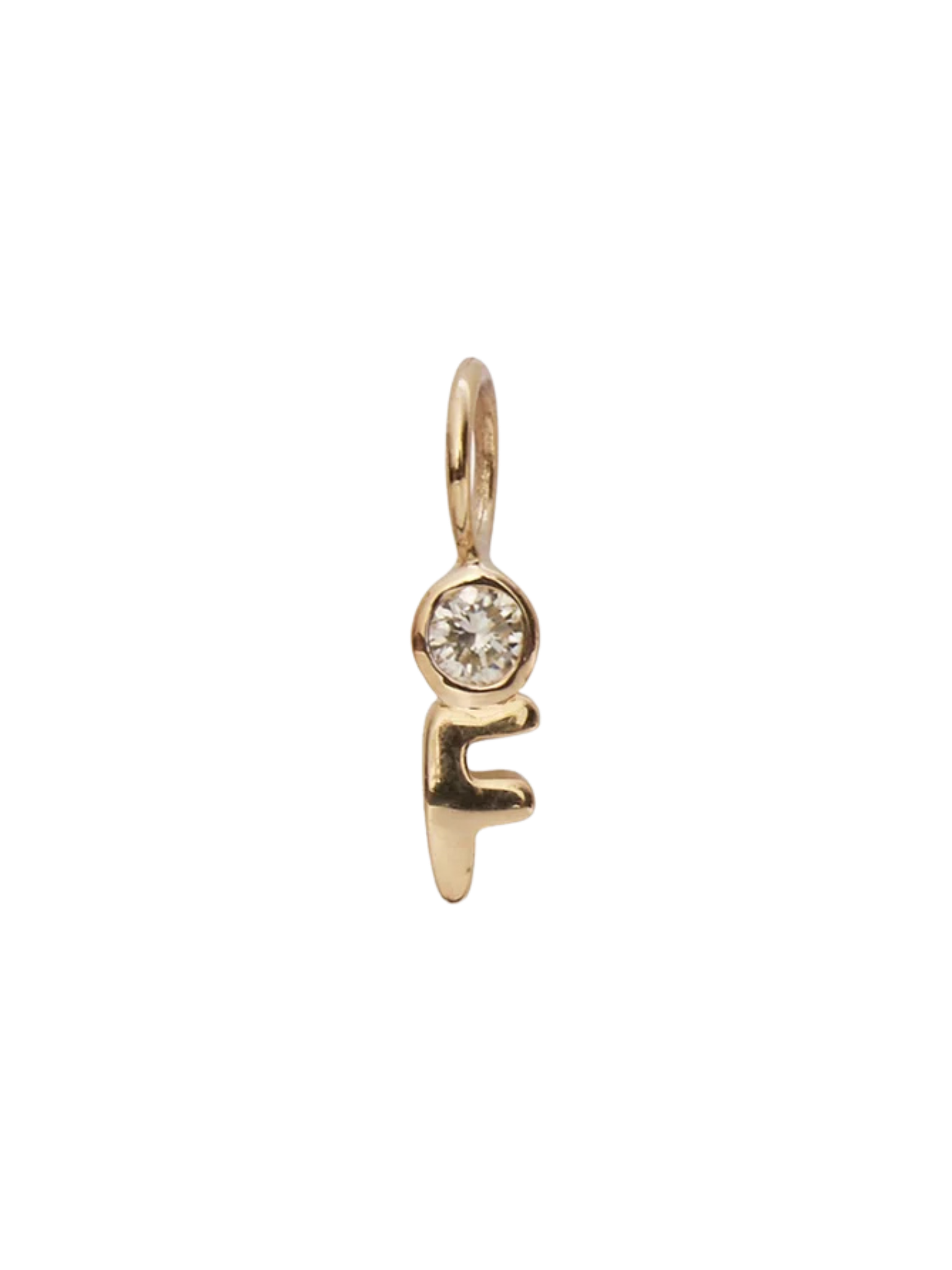 Alphabet Soup 14k Gold & Diamond Charm