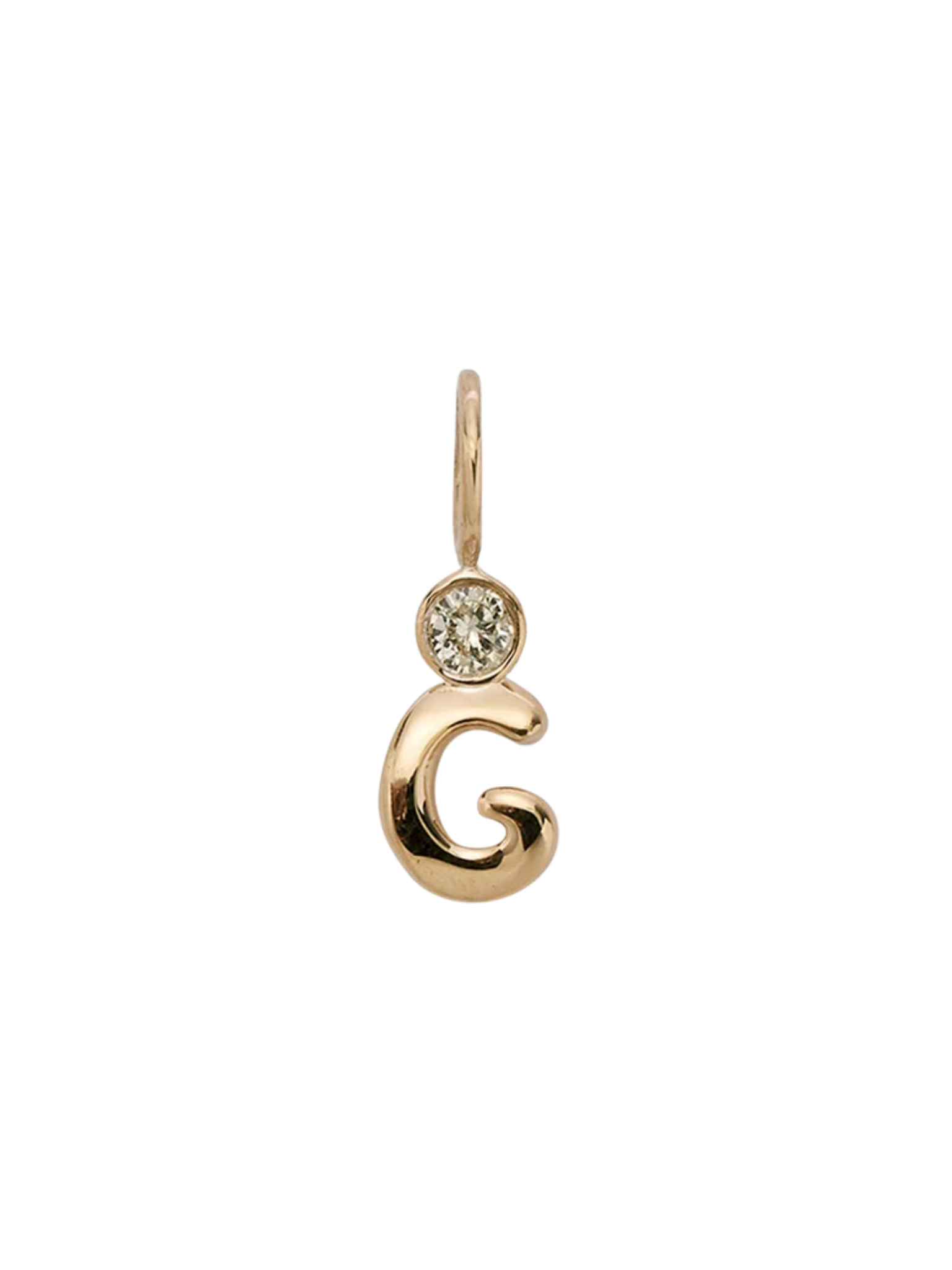 Alphabet Soup 14k Gold & Diamond Charm