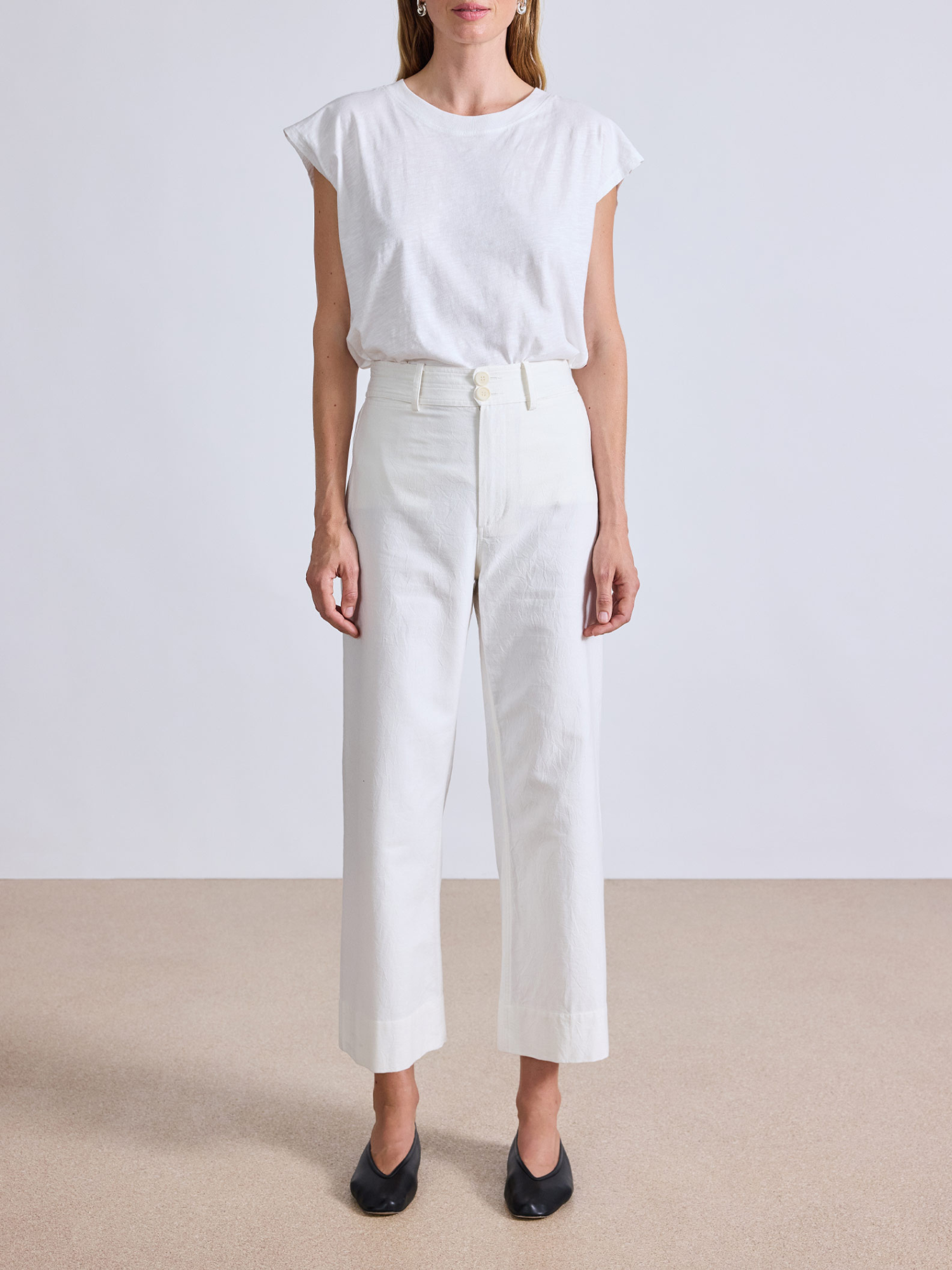 Apiece Apart Classic Merida Pant in Cream