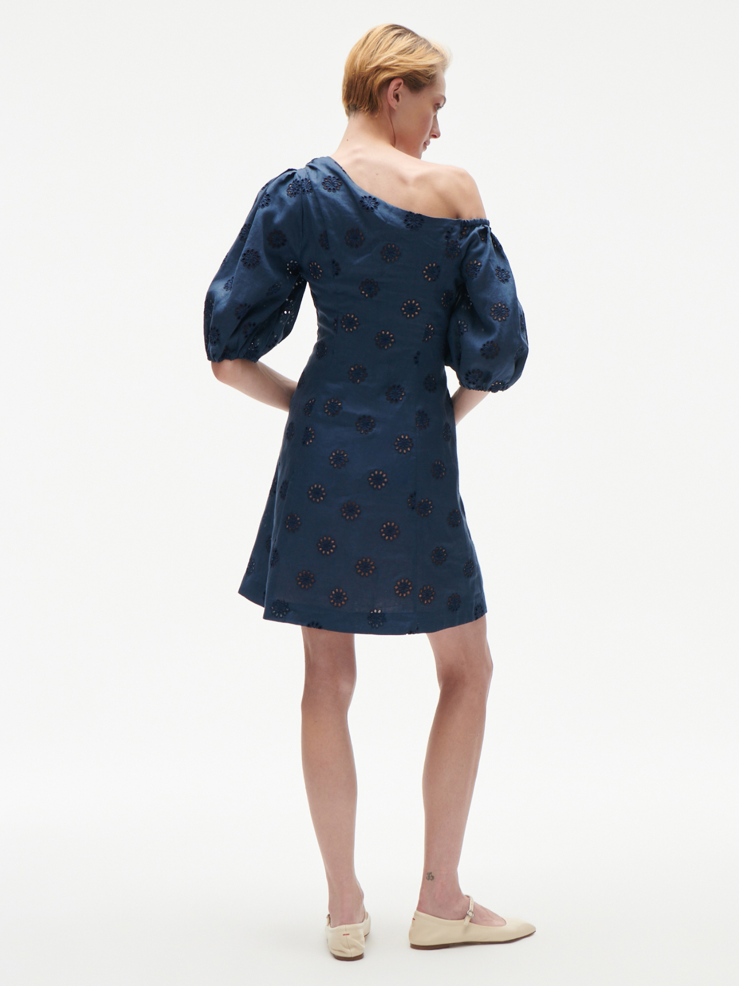 Figue Darcy Dress in Slate Navy