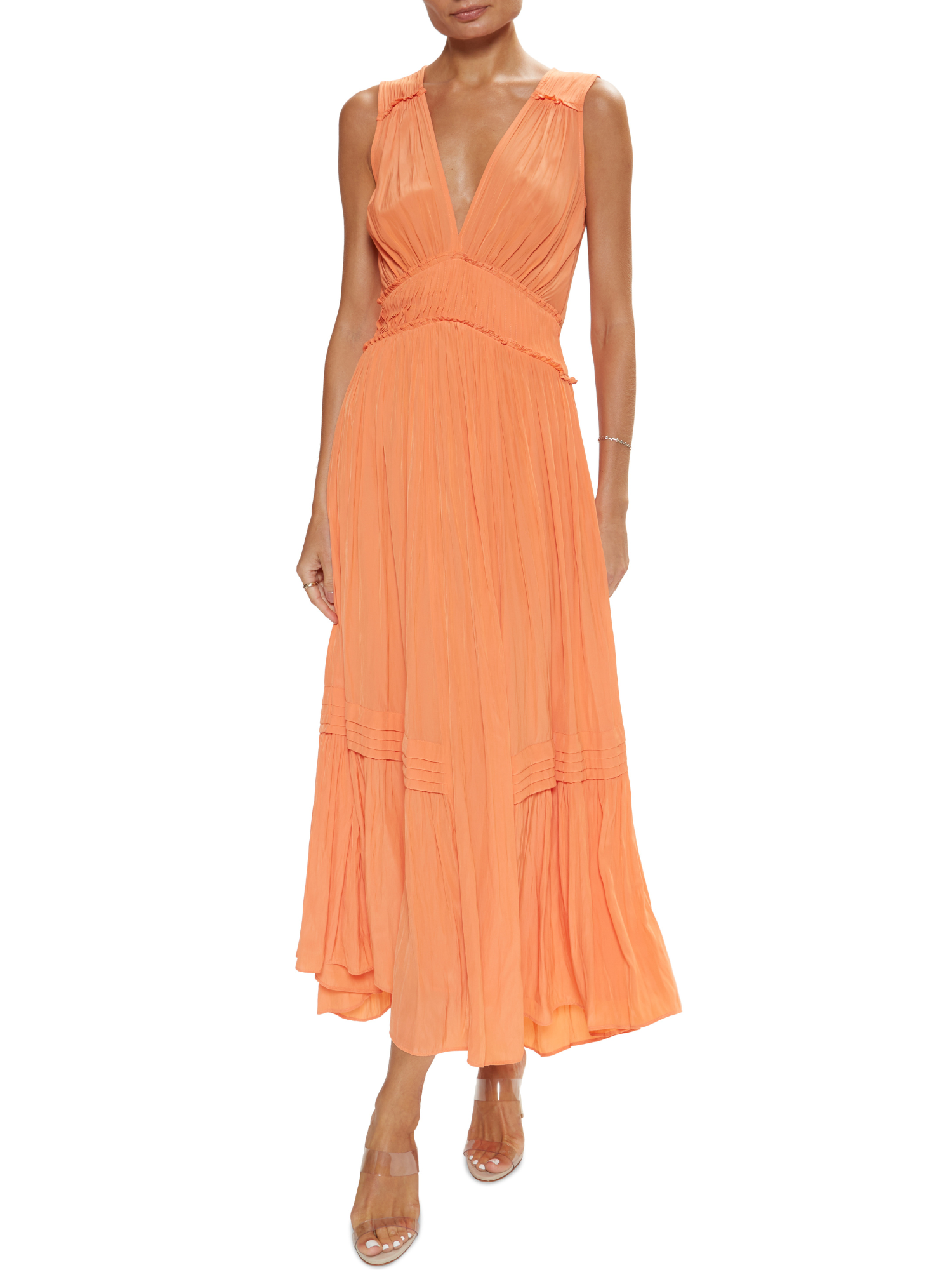 Ramy Brook Dierdre Dress in Tropic Orange