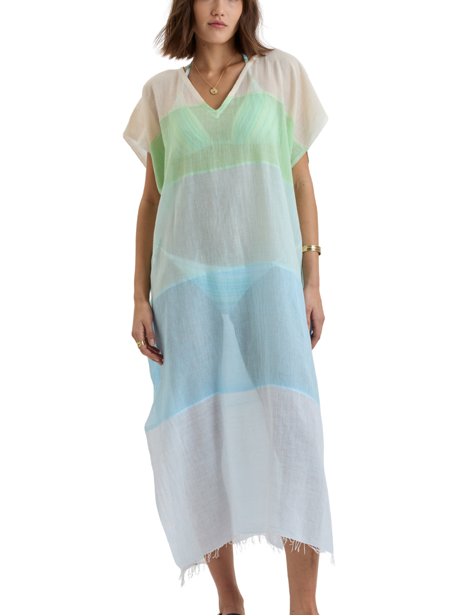 Dalila V Neck Caftan