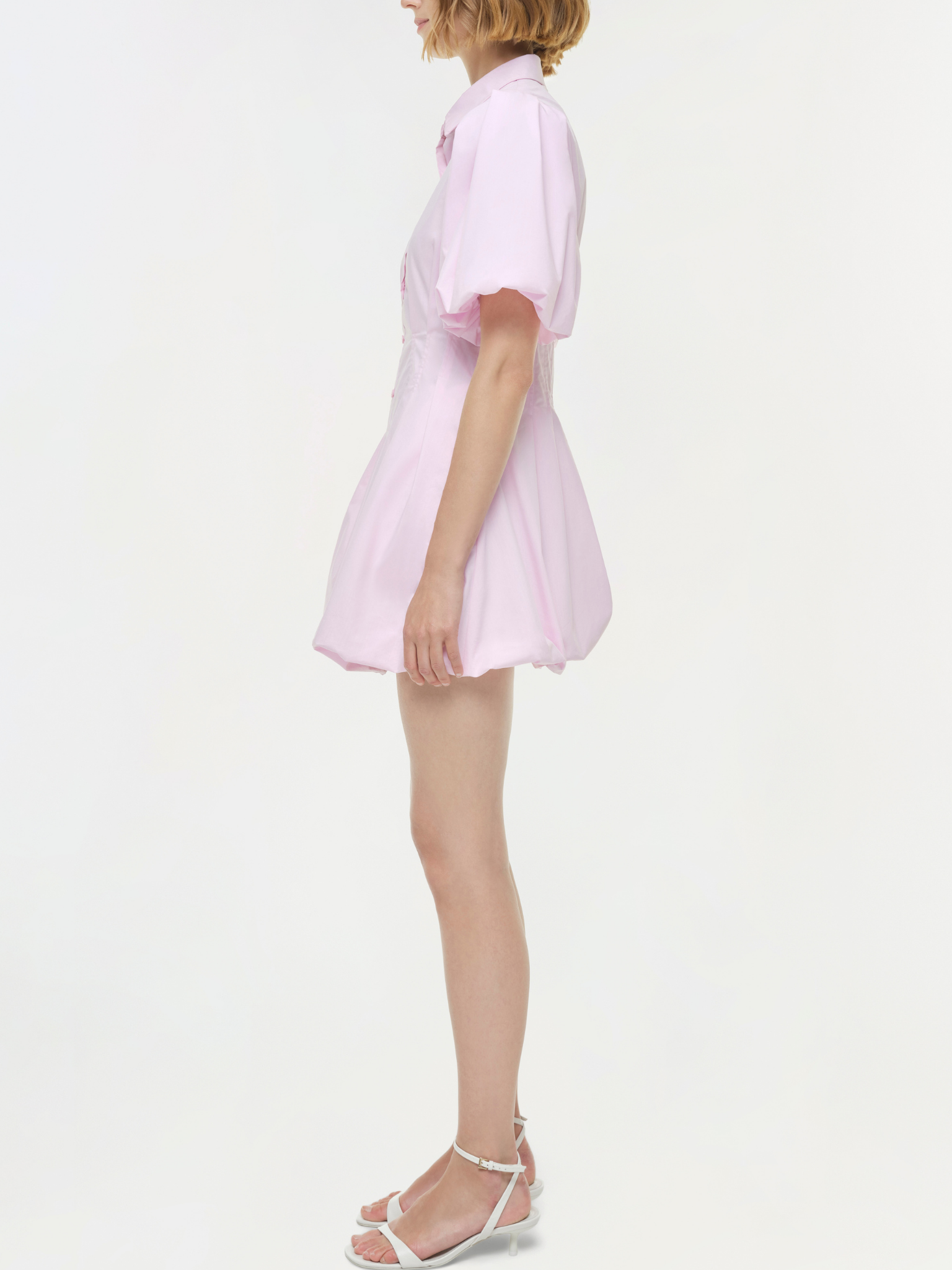 Cleo Balloon Pintuck Mini Dress