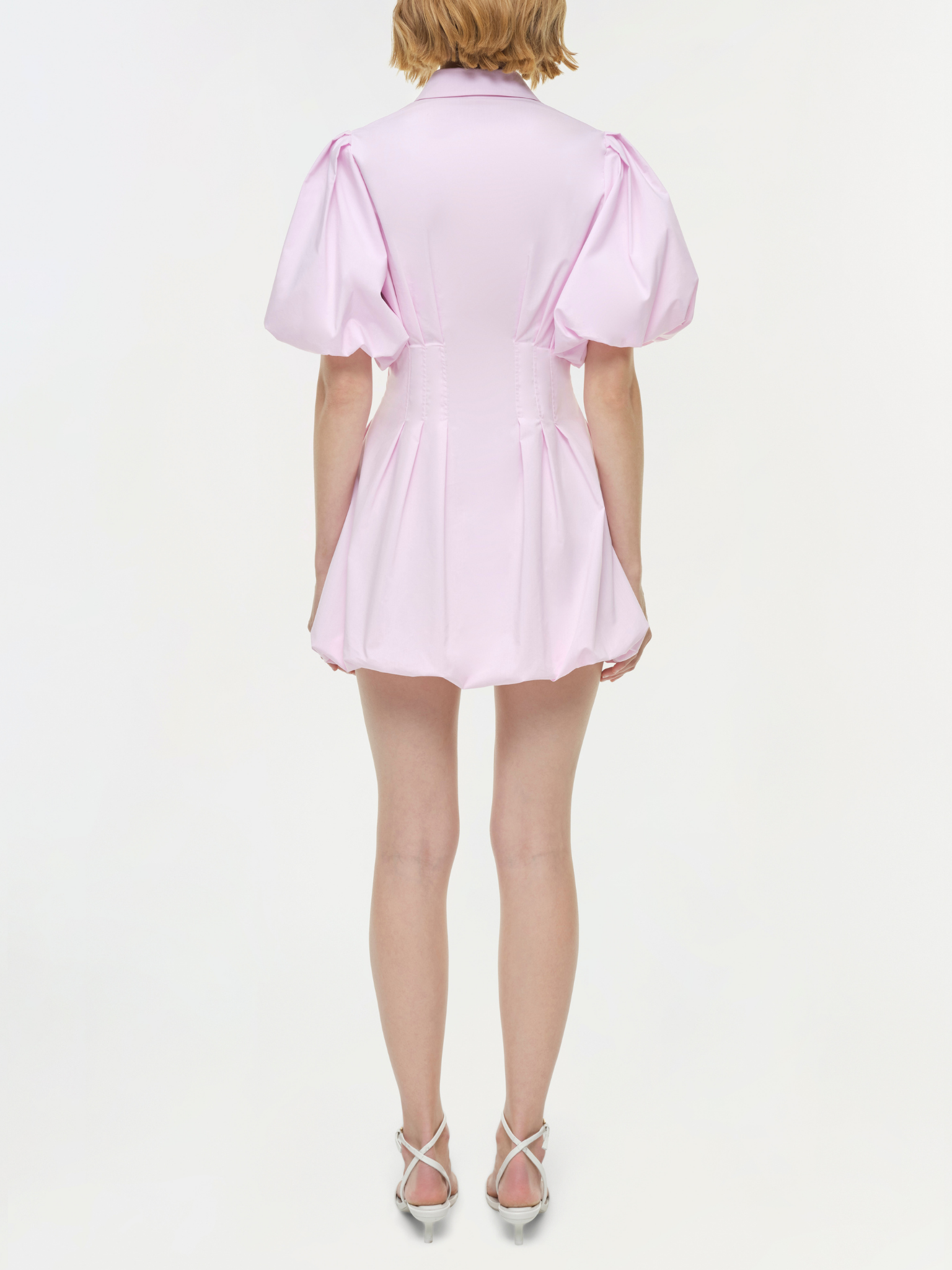 Cleo Balloon Pintuck Mini Dress