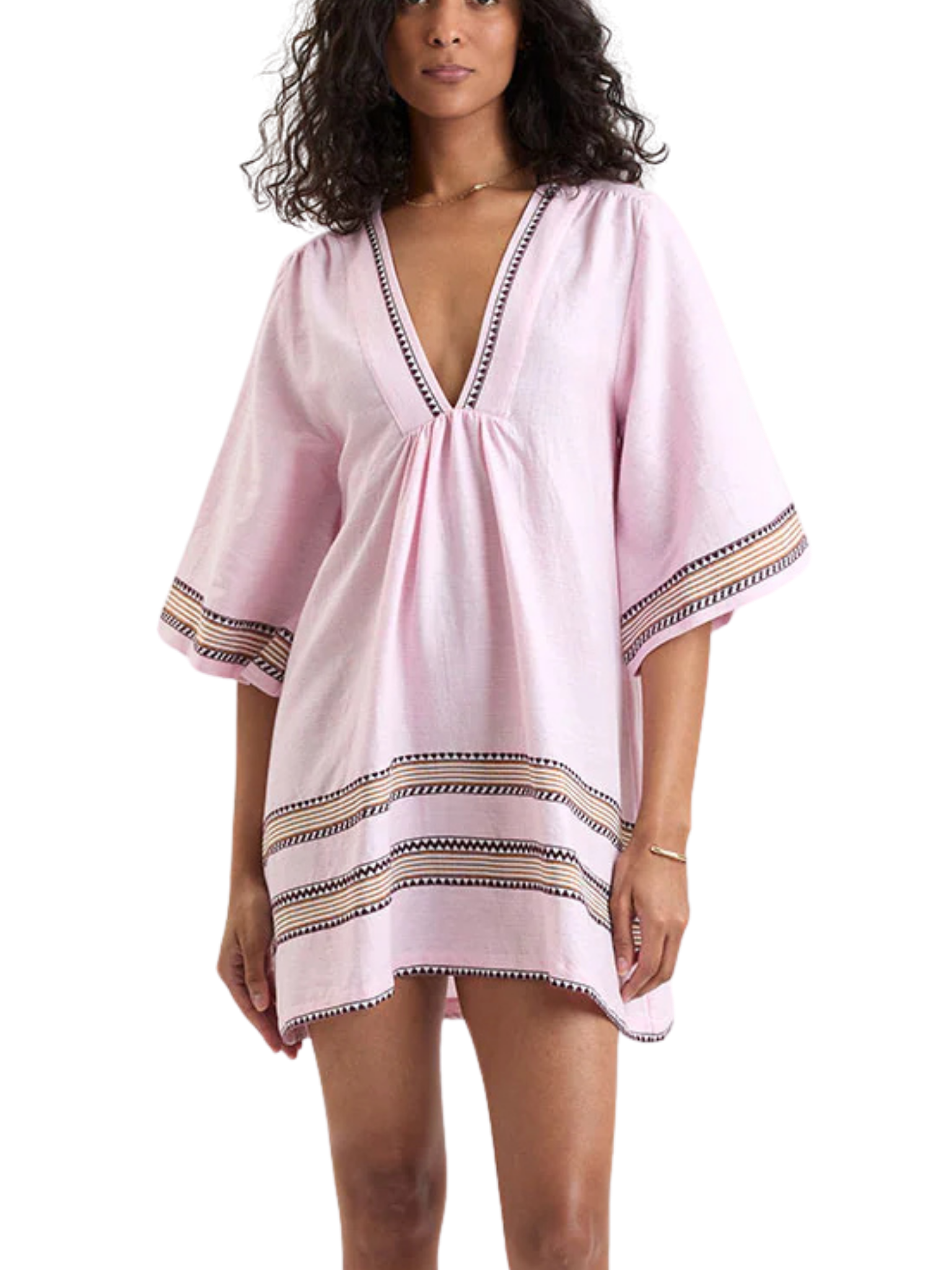 Belkis V Neck Caftan