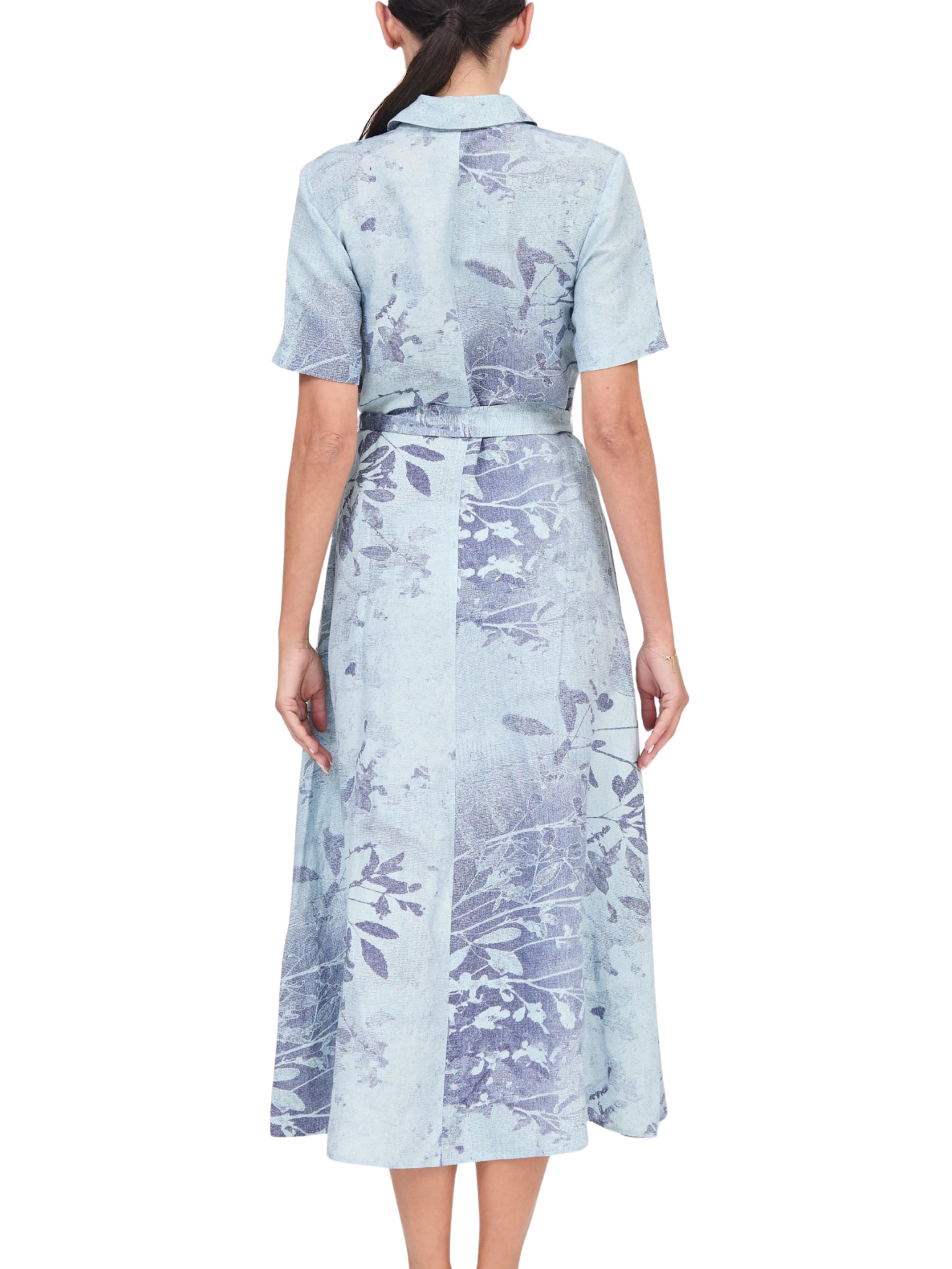 Audria Belted Midi Dress