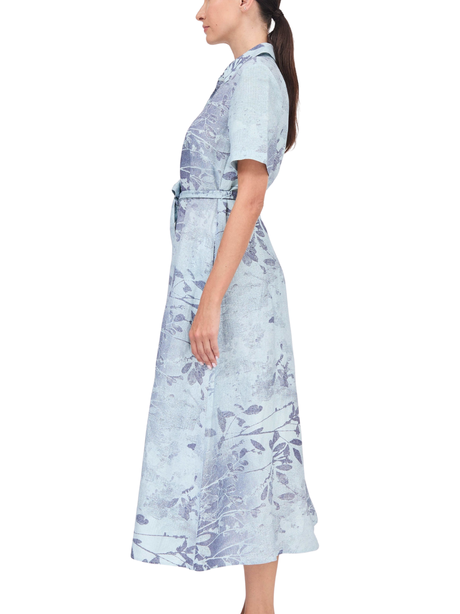 Audria Belted Midi Dress