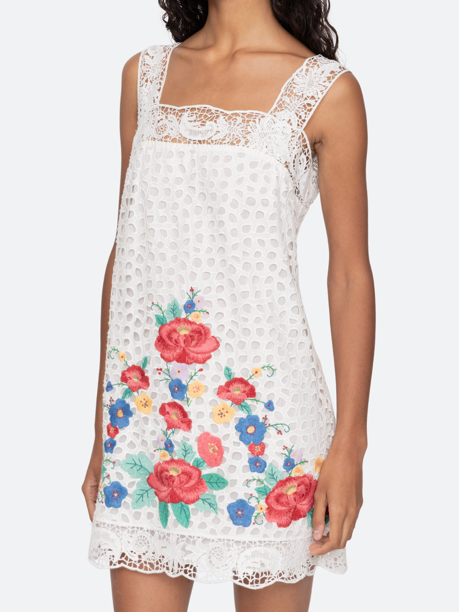 Astrid Embroidery Tank Dress
