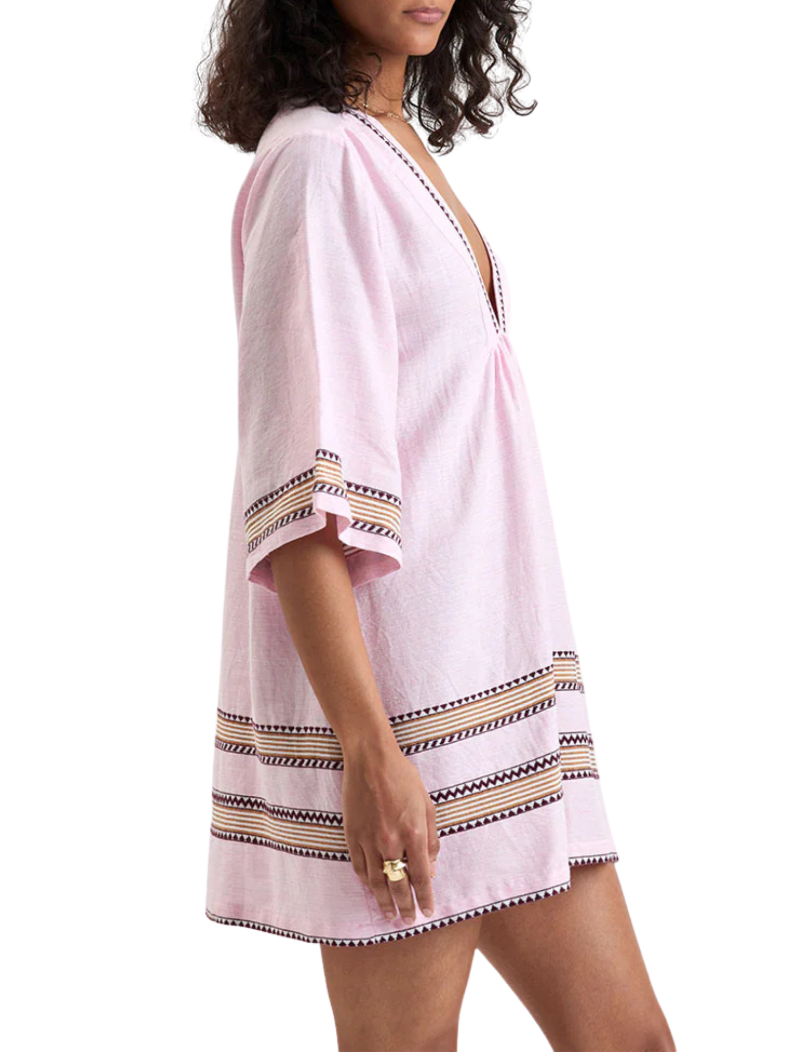 Belkis V Neck Caftan